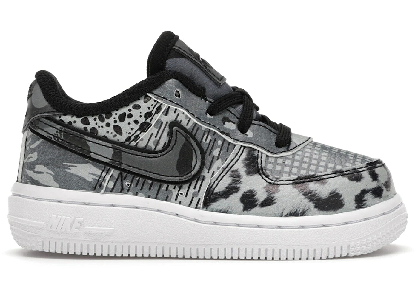 ナイキ シティ 黒色 ブラック 灰色 グレー エアフォース ジュニア キッズ NIKE AIR FORCE 1 LOW CITY OF DREAMS (TD) / BLACK LIGHT SMOKE GREY BLACK
