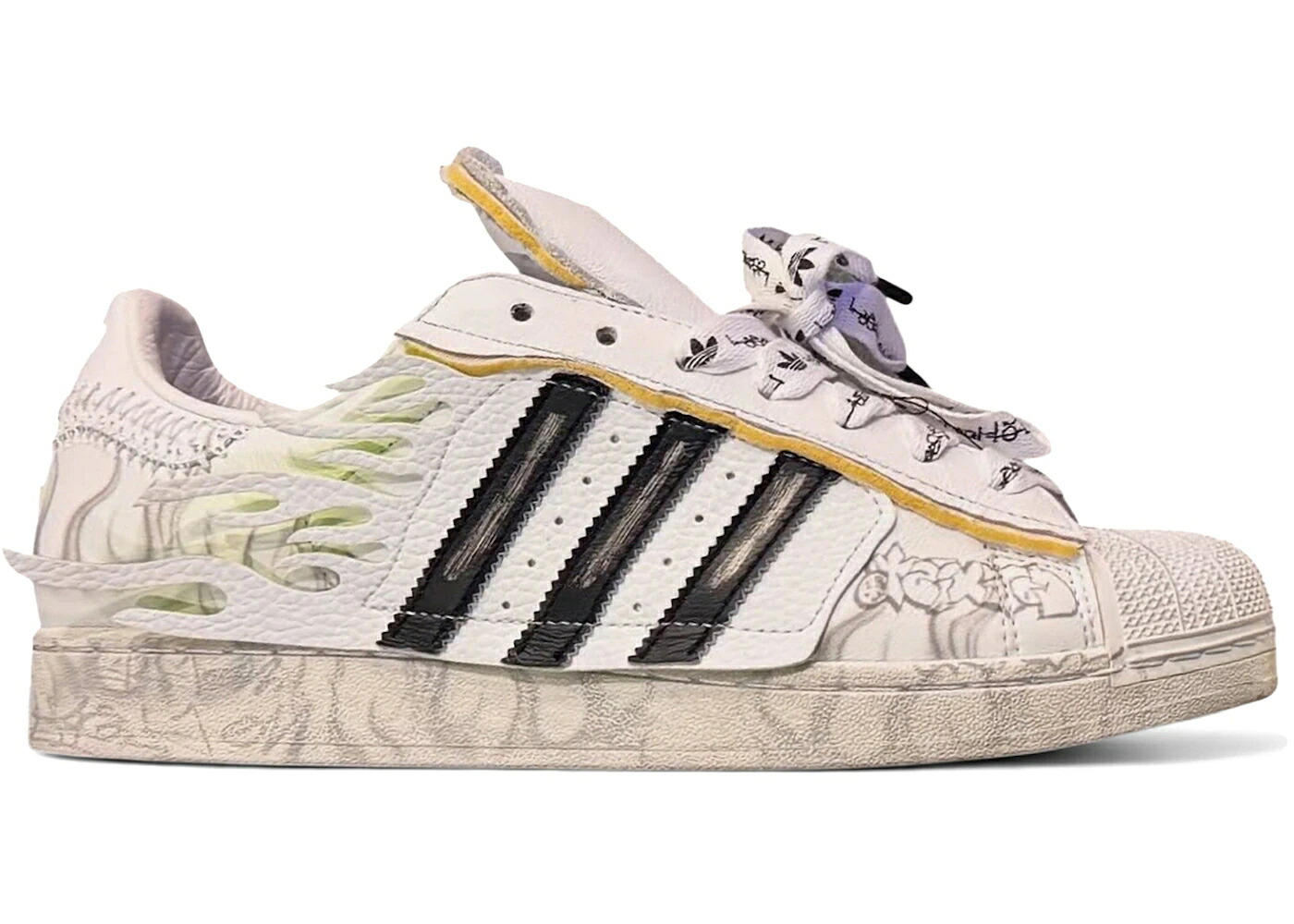アディダス スーパースター 白色 ホワイト コア 黒色 ブラック スニーカー メンズ ADIDAS SUPERSTAR HELLSTAR WHITE / FOOTWEAR WHITE CORE BLACK SIGNAL|スニケス