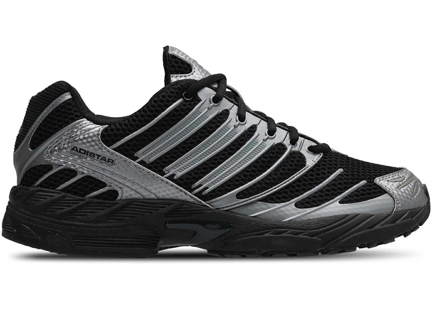 アディダス 黒色 ブラック 銀色 シルバー コア スニーカー メンズ ADIDAS ADISTAR CONTROL 3 BLACK SILVER METALLIC / CORE BLACK CORE BLACK SILVER