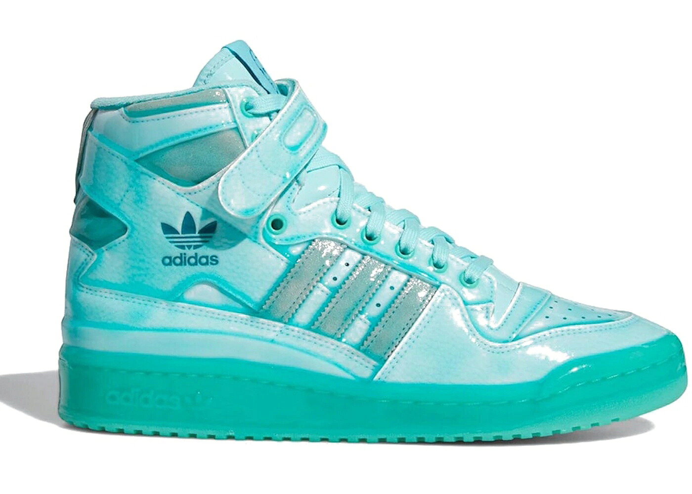 アディダス 討論会 ジェレミー アクア スニーカー メンズ ADIDAS FORUM HI JEREMY SCOTT DIPPED AQUA / AQUA DIPPED AQUA