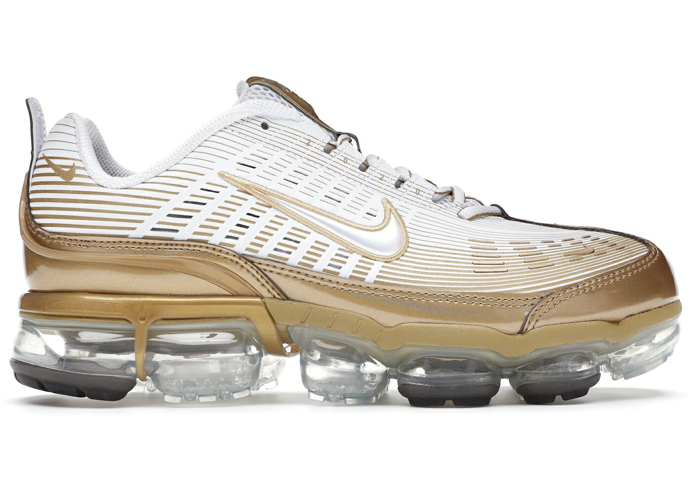 ナイキ 白色 ホワイト ゴールド 黒色 ブラック 銀色 シルバー エアヴェイパーマックス スニーカー メンズ NIKE AIR VAPORMAX 360 WHITE METALLIC GOLD / WHITE BLACK REFLECT SILVER