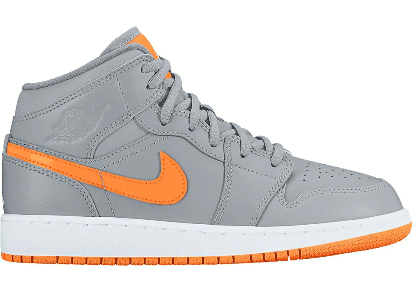 ナイキ ジョーダン ミッド 薄墨色 薄墨色 白いこと 白いこと お坊っちゃん キッズ JORDAN 1 MID WOLF GREY BRIGHT CITRUS (GS) / WOLF GREY BRIGHT CITRUS WHITE もの言う花 マタニティ スニーカー