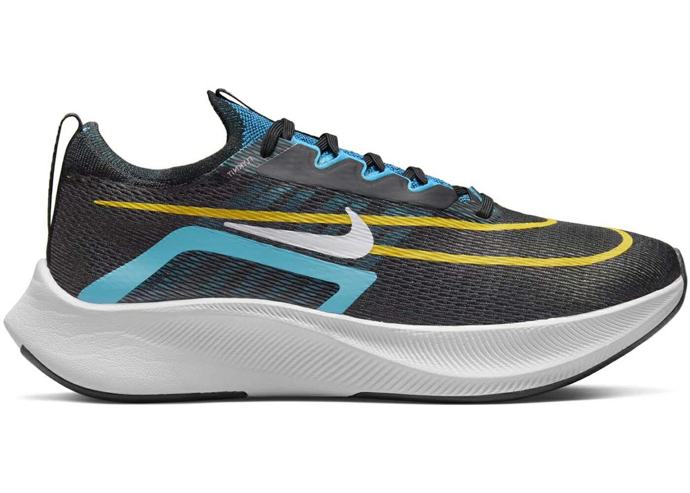 ナイキ ズーム 黒色 ブラック 灰色 グレー 白色 ホワイト 青色 ブルー ズームフライ スニーカー メンズ NIKE ZOOM FLY 4 BLACK GREY CHLORINE / BLACK WHITE CHLORINE BLUE VIVID
