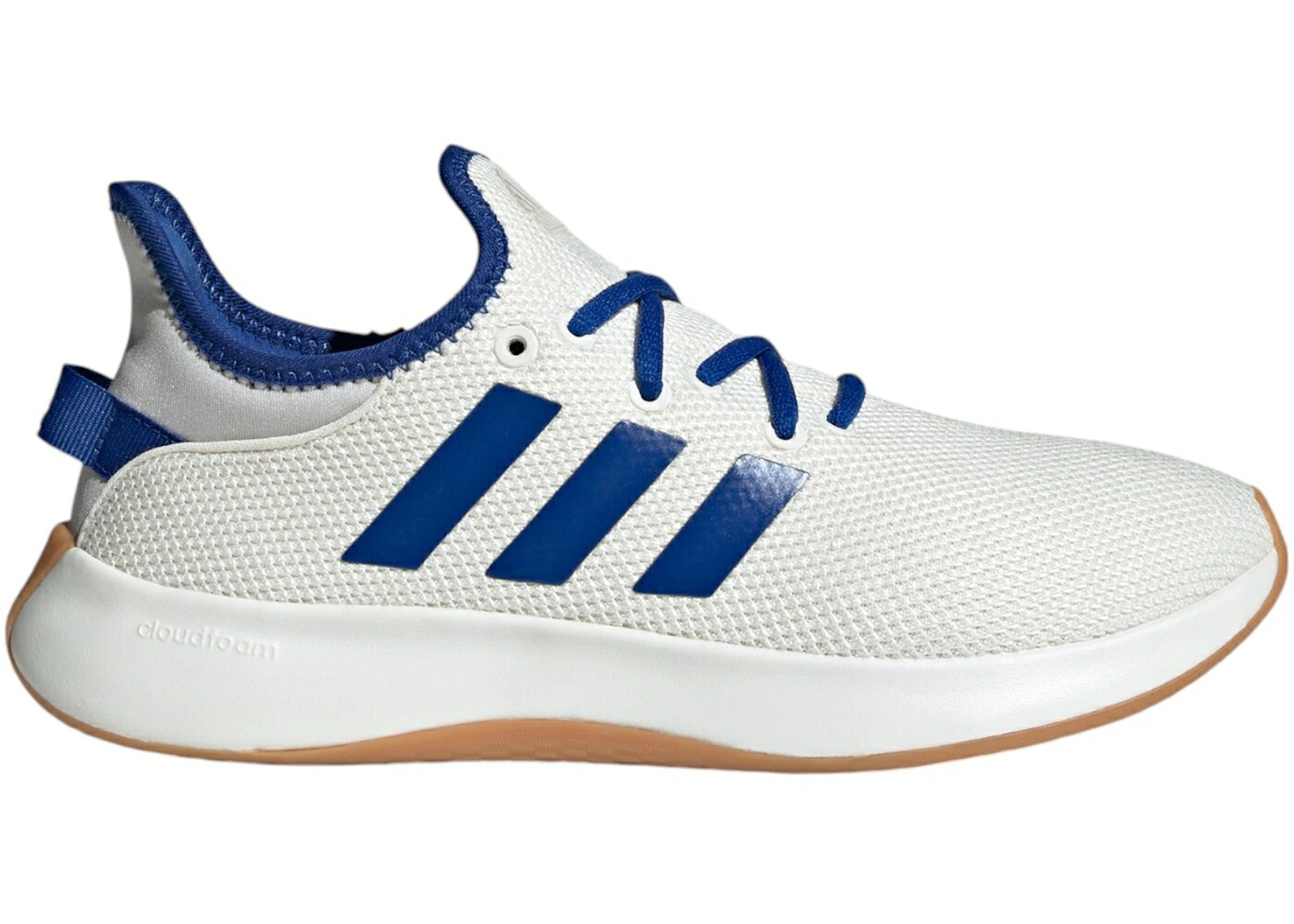アディダス ピュア コア 白色 ホワイト 青色 ブルー 灰色 グレー WOMEN'S スニーカー レディース ADIDAS CLOUDFOAM PURE CORE WHITE ROYAL BLUE GREY (WOMEN'S) / CORE WHITE ROYAL BLUE GREY ONE