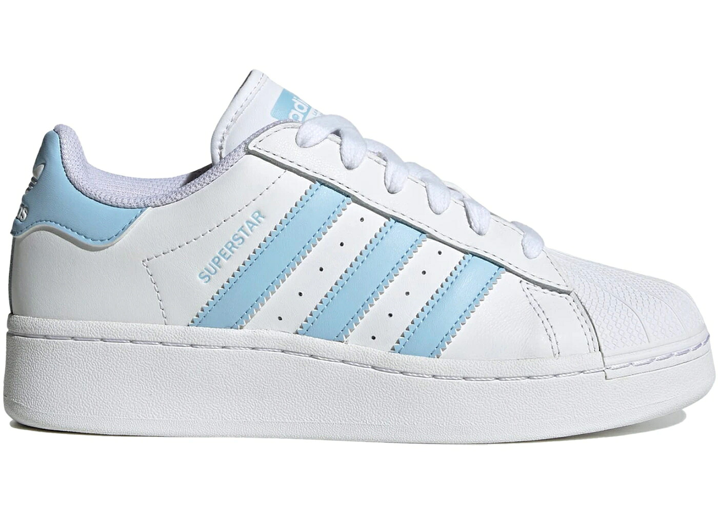 アディダス スーパースター 白色 ホワイト スカイ WOMEN'S スニーカー レディース ADIDAS SUPERSTAR XLG CLOUD WHITE CLEAR SKY (WOMEN'S) / CLOUD WHITE CLEAR SKY CLOUD|スニケス