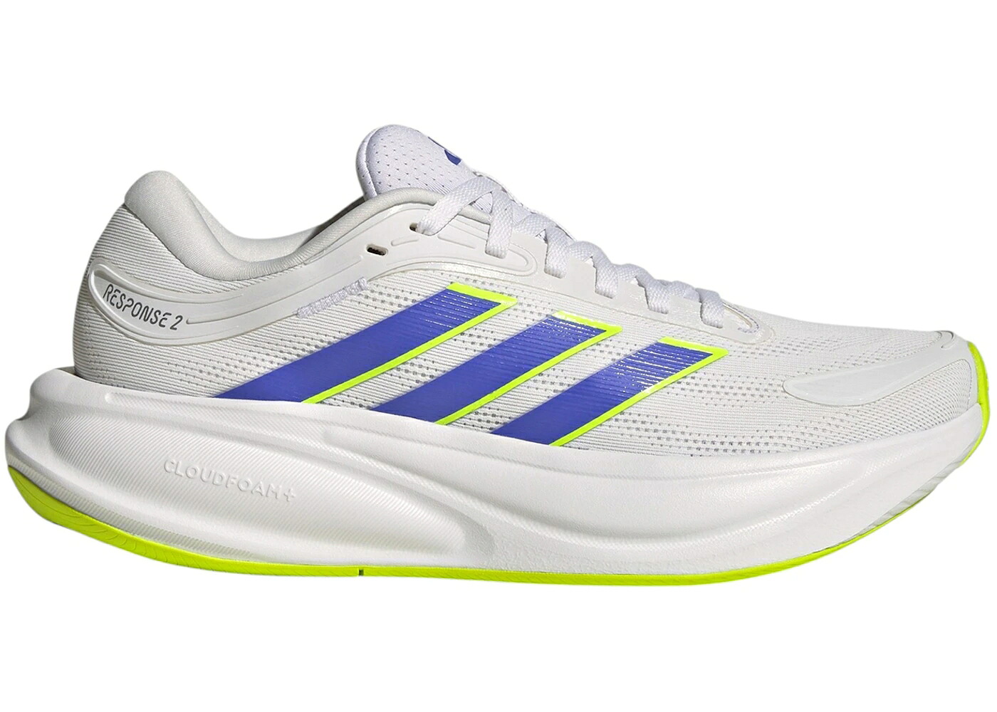 アディダス 受け答え 白いこと 白いこと 青味 青み WOMEN\u0027S スニーカー レディース ADIDAS RESPONSE 2 WHITE COBALT BLUE LEMON (WOMEN\u0027S) / CLOUD WHITE COBALT BLUE LUCID