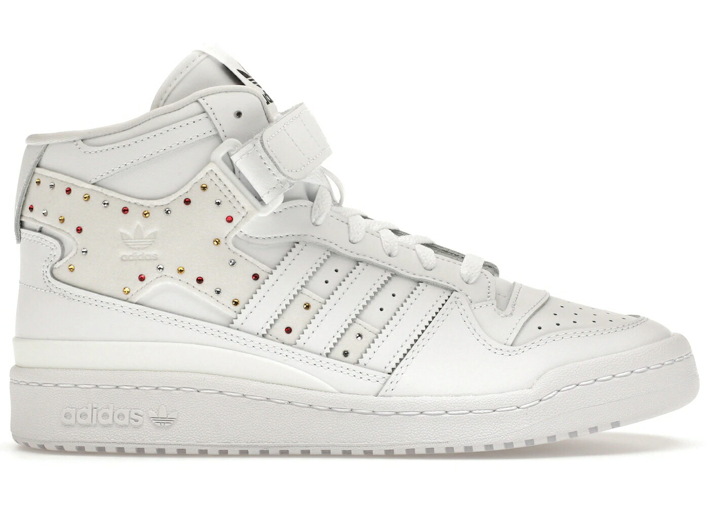アディダス フォーラム ミッド 白色 ホワイト コア WOMEN'S スニーカー レディース ADIDAS FORUM MID SWAROVSKI WHITE MULTI COLOR (WOMEN'S) / CLOUD WHITE CLOUD WHITE CORE｜スニケス
