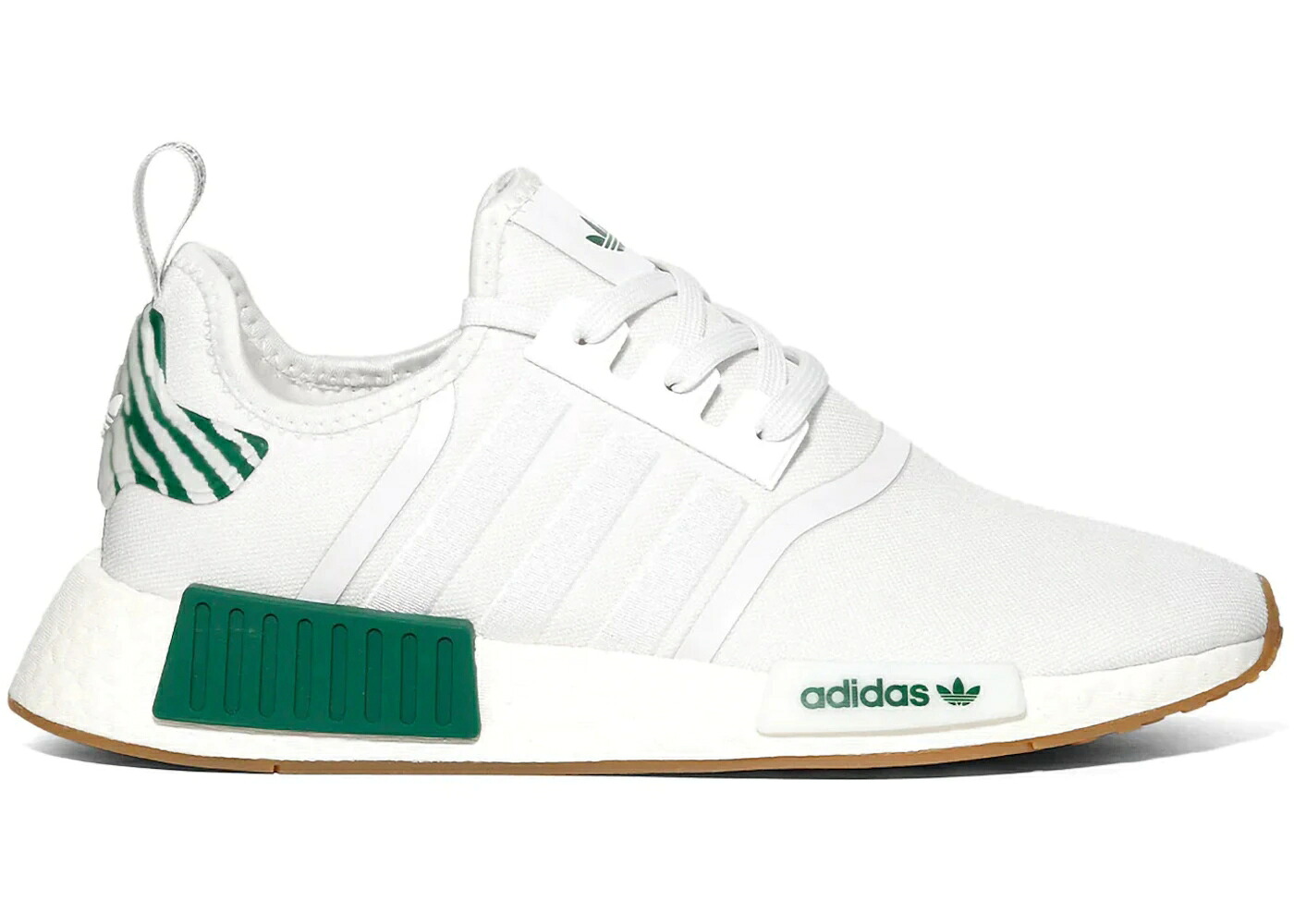 アディダス 白色 ホワイト 緑 グリーン コア WOMEN'S スニーカー レディース ADIDAS NMD R1 WHITE DARK GREEN (WOMEN'S) / CLOUD WHITE CORE WHITE DARK｜スニケス