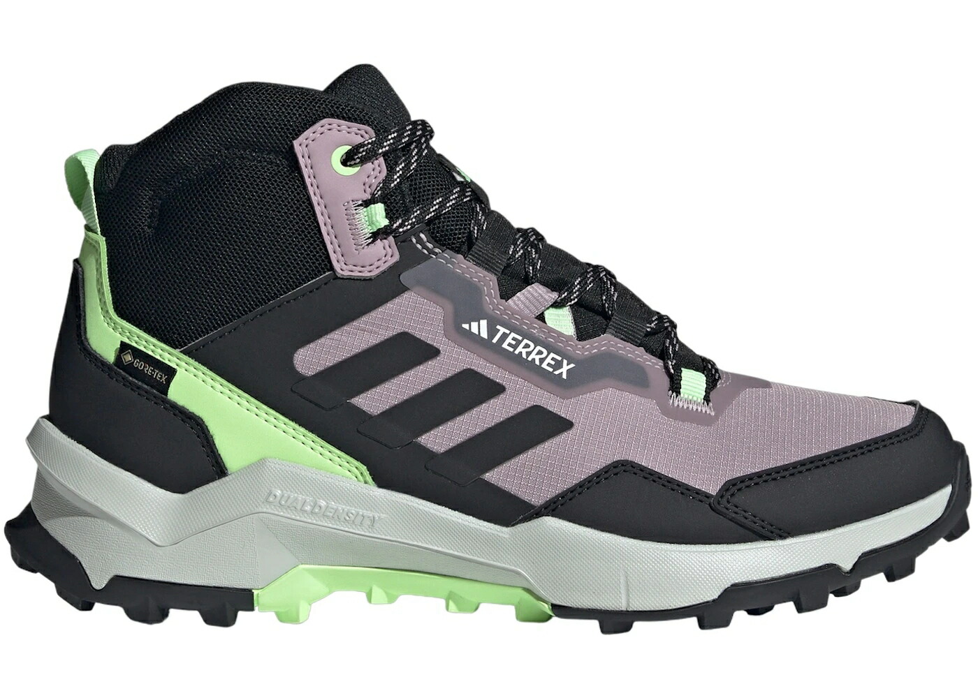 アディダス ミッド ゴアテックス コア 黒色 ブラック 緑 グリーン WOMEN'S スニーカー レディース ADIDAS TERREX AX4 MID GORE-TEX PRELOVED FIG CORE BLACK GREEN SPARK (WOMEN'S) / PRELOVED FIG CORE BLACK GREEN