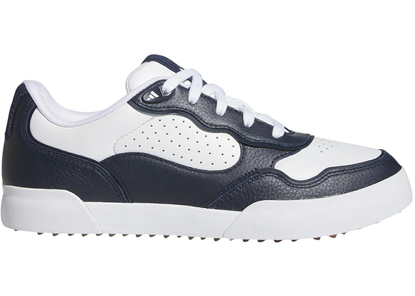アディダス ゴルフ 白いこと 白いこと 紺色 米国海軍 WOMEN\u0027S スニーカー レディース ADIDAS RETROCROSS 25 SPIKELESS GOLF CLOUD WHITE COLLEGIATE NAVY GUM (WOMEN\u0027S) / CLOUD WHITE COLLEGIATE NAVY GUM