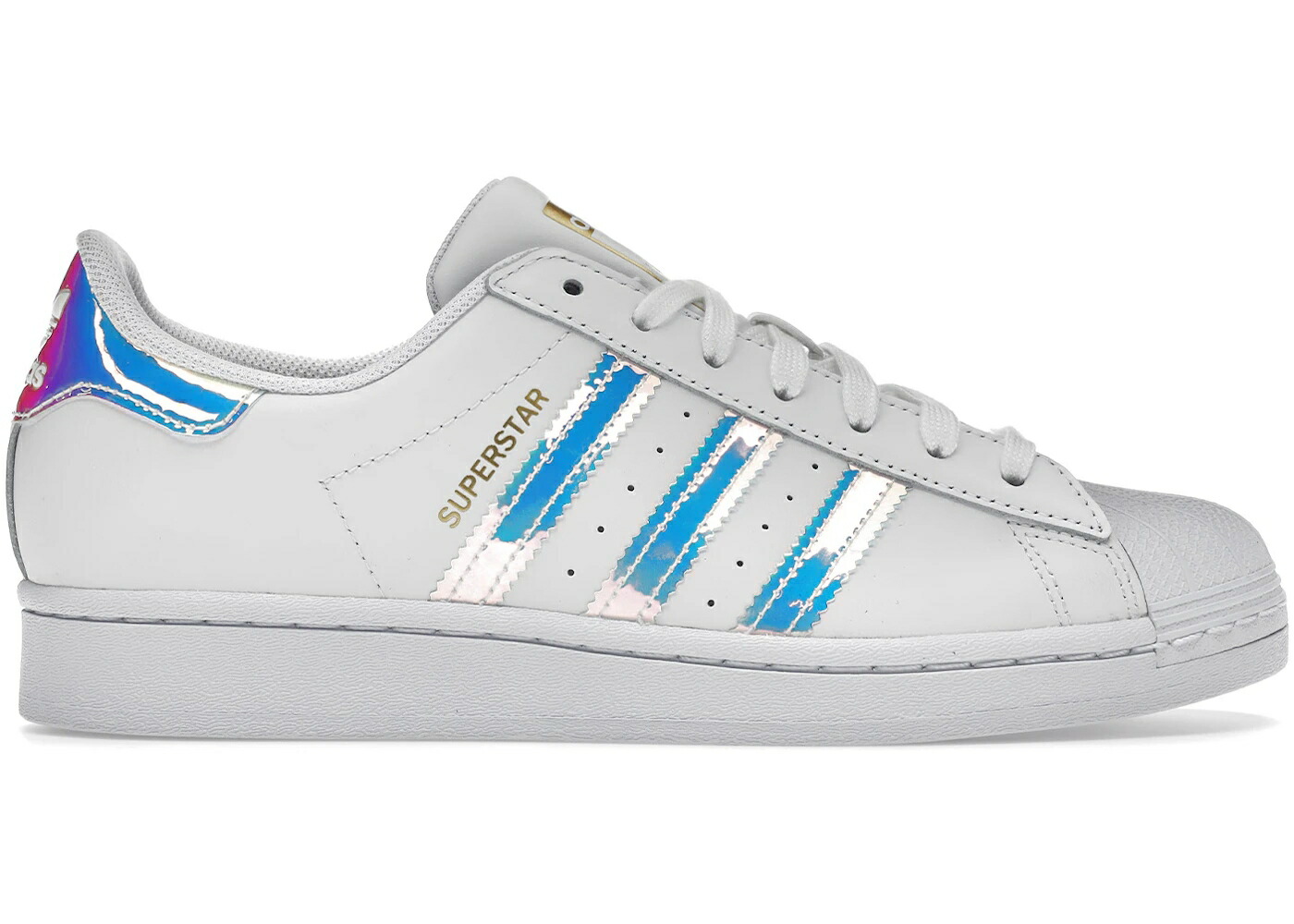アディダス はやりっ子 白いこと 白いこと ゴールド 中核グループ WOMEN\u0027S スニーカー レディース ADIDAS SUPERSTAR WHITE IRIDESCENT STRIPES (WOMEN\u0027S) / CLOUD WHITE GOLD METALLIC CORE