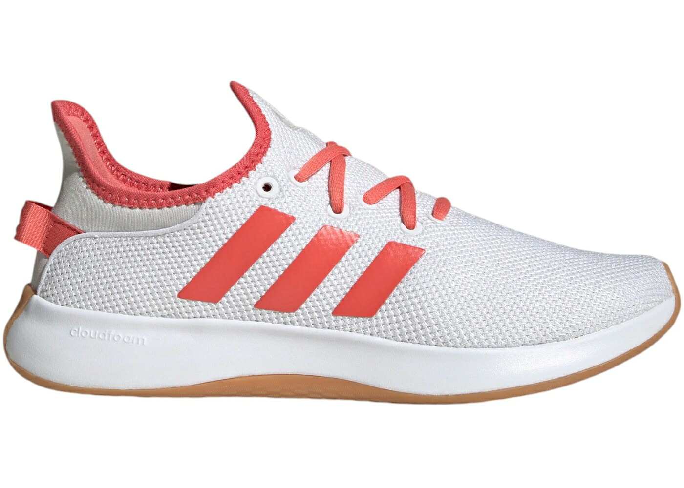 アディダス 純然たる 白いこと 白いこと 薄墨色 薄墨色 WOMEN\u0027S スニーカー レディース ADIDAS CLOUDFOAM PURE CLOUD WHITE PRELOVED SCARLET GREY (WOMEN\u0027S) / CLOUD WHITE PRELOVED SCARLET