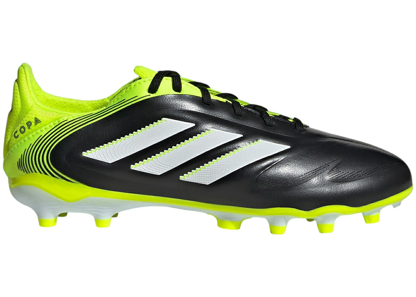 アディダス ピュア エリート コア 黒色 ブラック 白色 ホワイト ジュニア キッズ ADIDAS COPA PURE 3 ELITE FG/MG CORE BLACK CLOUD WHITE LUCID LEMON (GS) / CORE BLACK CLOUD WHITE LUCID ベビー マタニティ スニー|スニケス