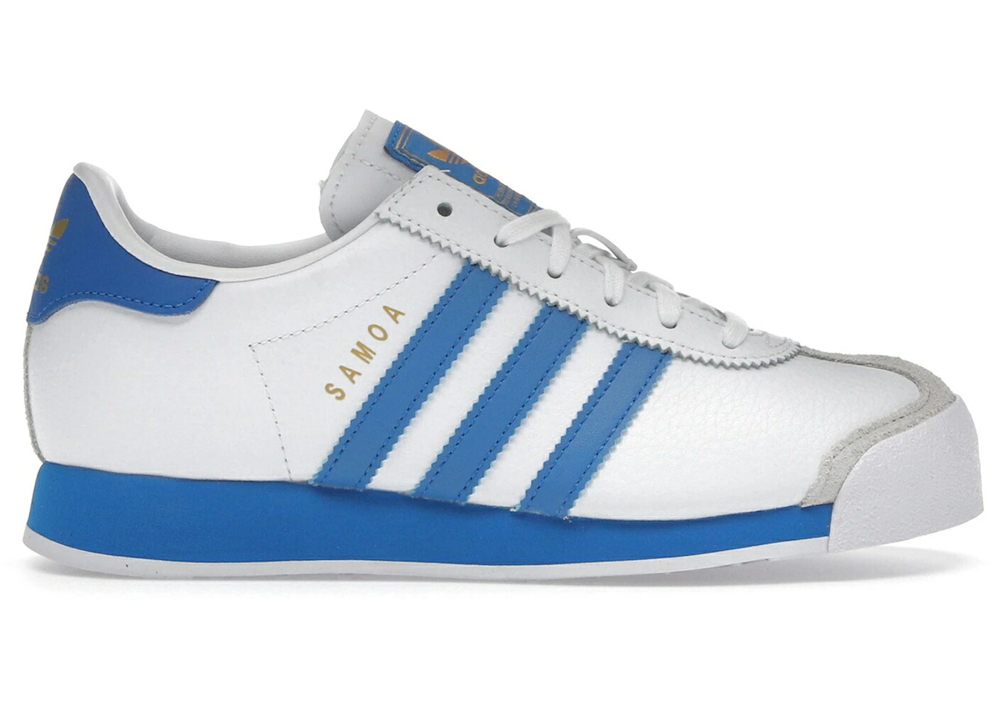 アディダス サモア 白いこと 白いこと 青味 青み ゴールド 御坊っちゃん キッズ ADIDAS SAMOA WHITE BLUE BIRD (GS) / CLOUD WHITE BLUE BIRD GOLD もの言う花 マタニティ スニーカー