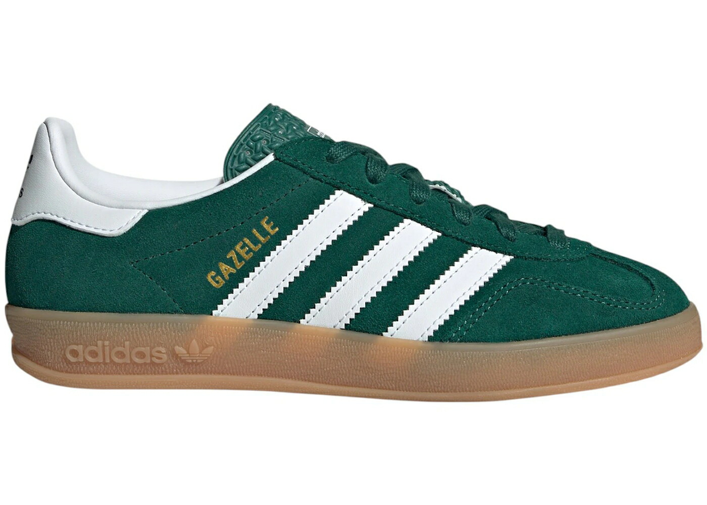 アディダス ガゼル 緑 グリーン 白色 ホワイト ジュニア キッズ ADIDAS GAZELLE INDOOR COLLEGIATE GREEN CLOUD WHITE GUM (GS) / COLLEGIATE GREEN CLOUD WHITE GUM ベビー マタニティ スニーカー
