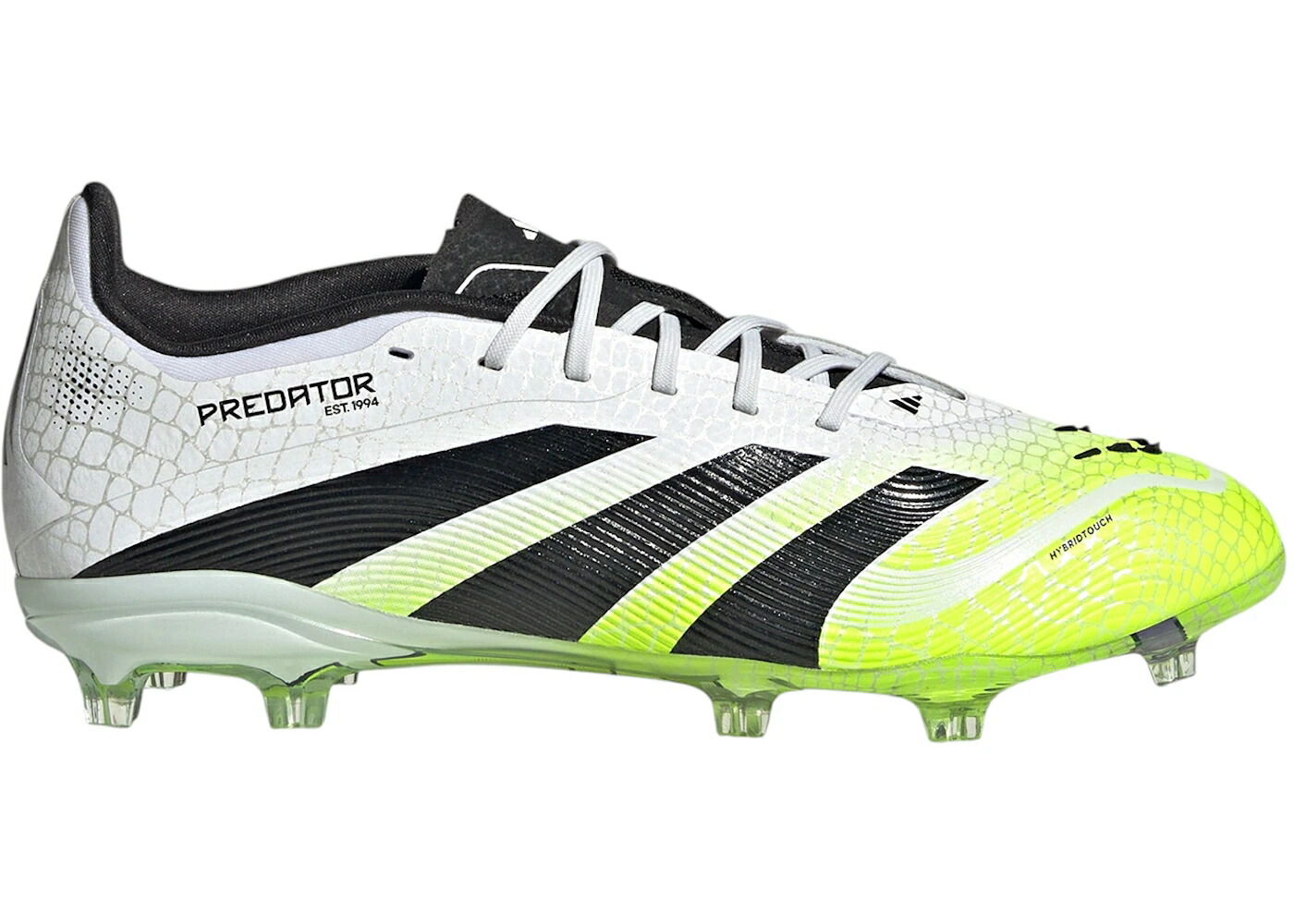 アディダス プレデター エリート 白色 ホワイト コア 黒色 ブラック ジュニア キッズ ADIDAS PREDATOR ELITE FG CLOUD WHITE CORE BLACK LUCID LEMON (GS) / CLOUD WHITE CORE BLACK LUCID ベビー マタニティ スニー