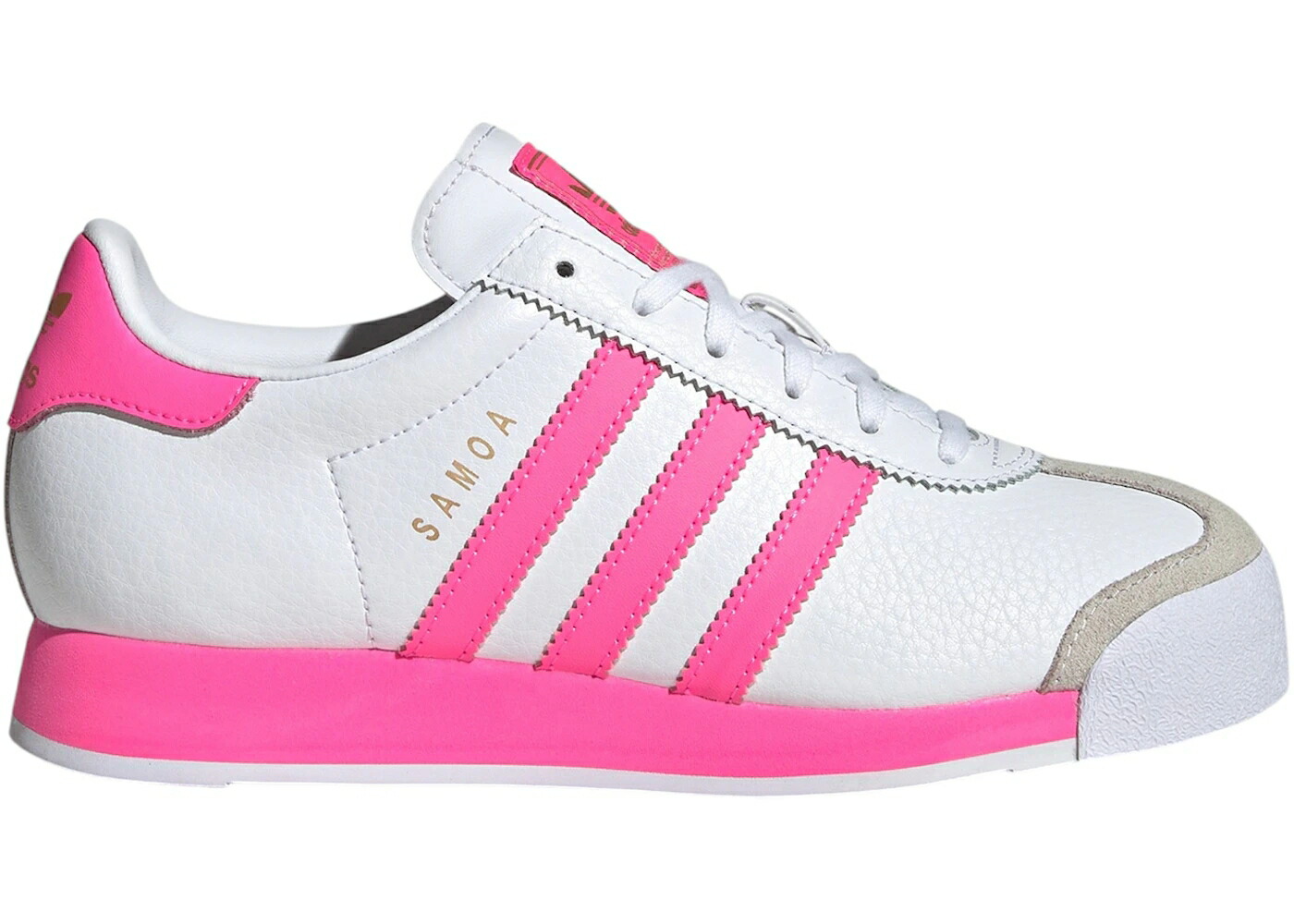 アディダス サモア 白いこと 白いこと サクラ色 ゴールド 御坊っちゃん キッズ ADIDAS SAMOA WHITE LUCID PINK (GS) / CLOUD WHITE LUCID PINK GOLD もの言う花 マタニティ スニーカー