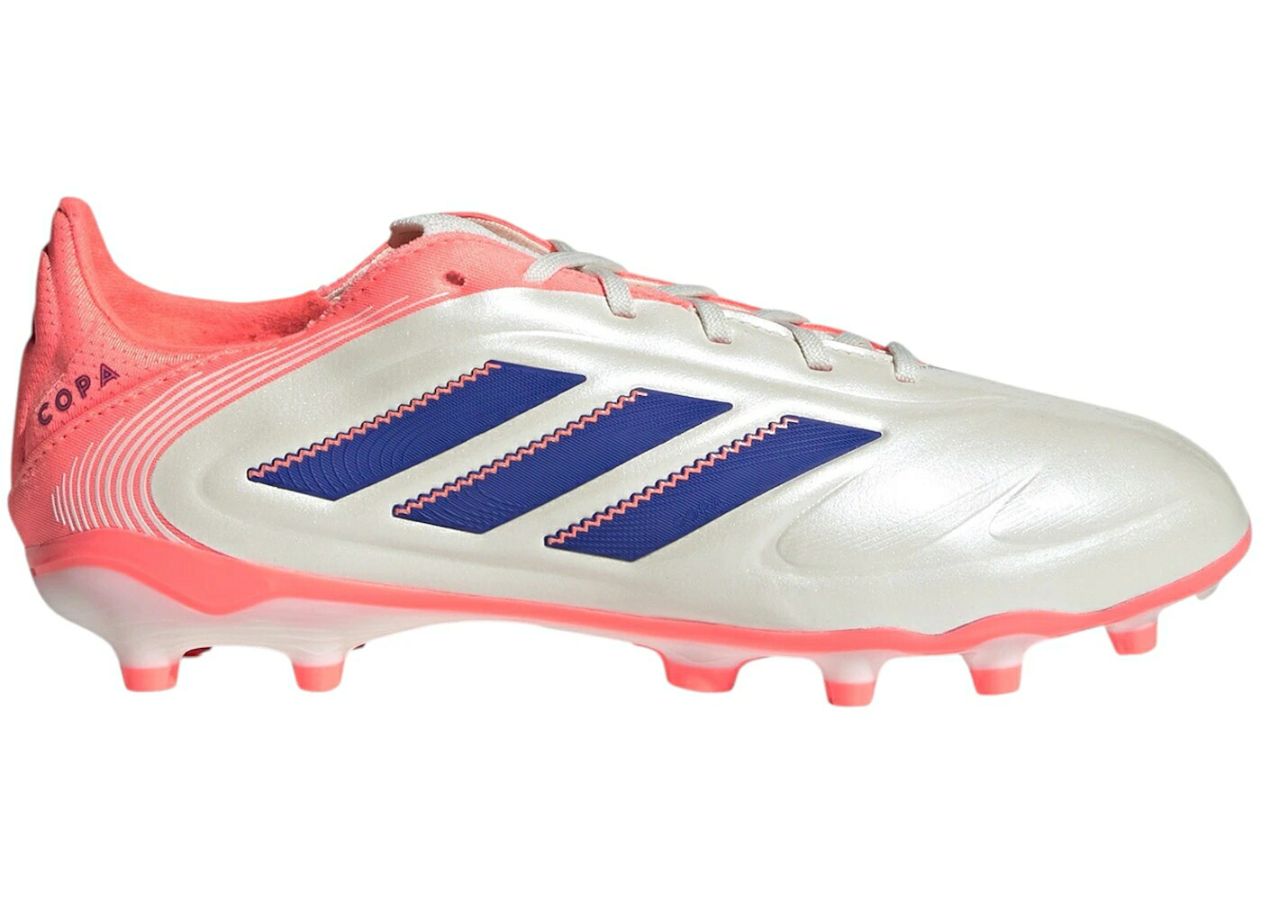アディダス ピュア エリート 白色 ホワイト 青色 ブルー ジュニア キッズ ADIDAS COPA PURE 3 ELITE FG/MG CORAL BLAZE PACK (KIDS) / OFF WHITE LUCID BLUE SIGNAL ベビー マタニティ スニーカー