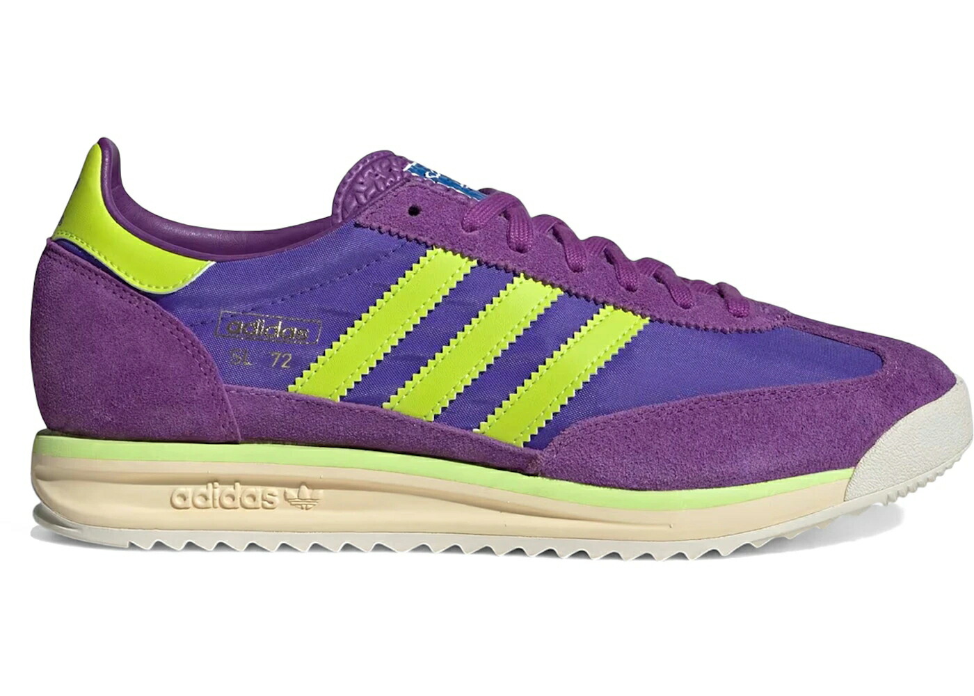 アディダス 紫 パープル スニーカー メンズ ADIDAS SL 72 RS ACTIVE PURPLE SOLAR SLIME / ACTIVE PURPLE SOLAR SLIME
