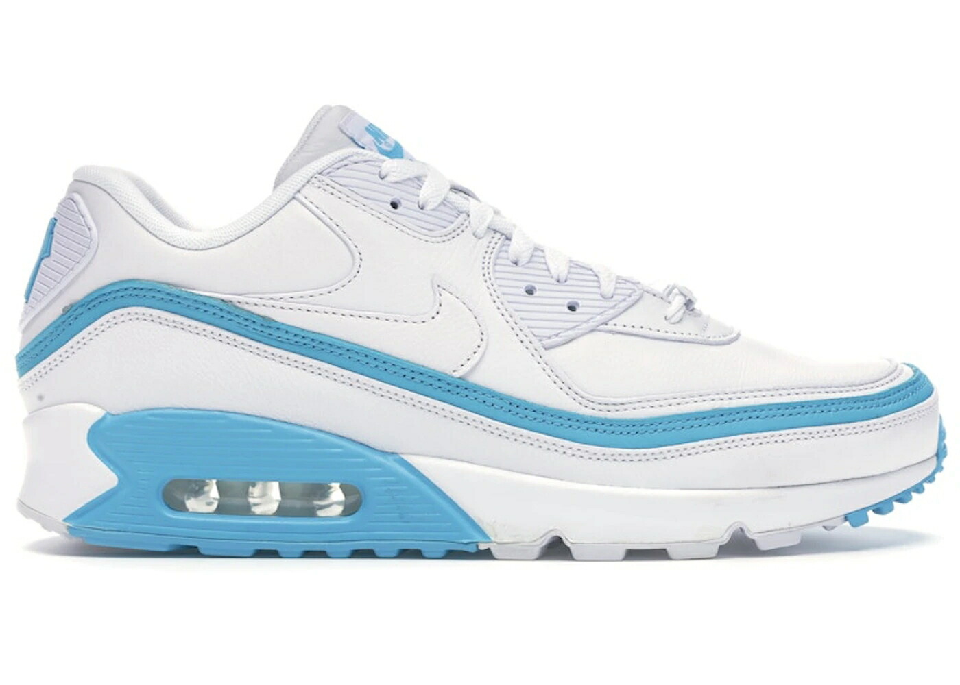 ナイキ マックス アンディフィーテッド 白色 ホワイト 青色 ブルー エアマックス スニーカー メンズ NIKE AIR MAX 90 UNDEFEATED WHITE BLUE FURY / WHITE BLUE FURY