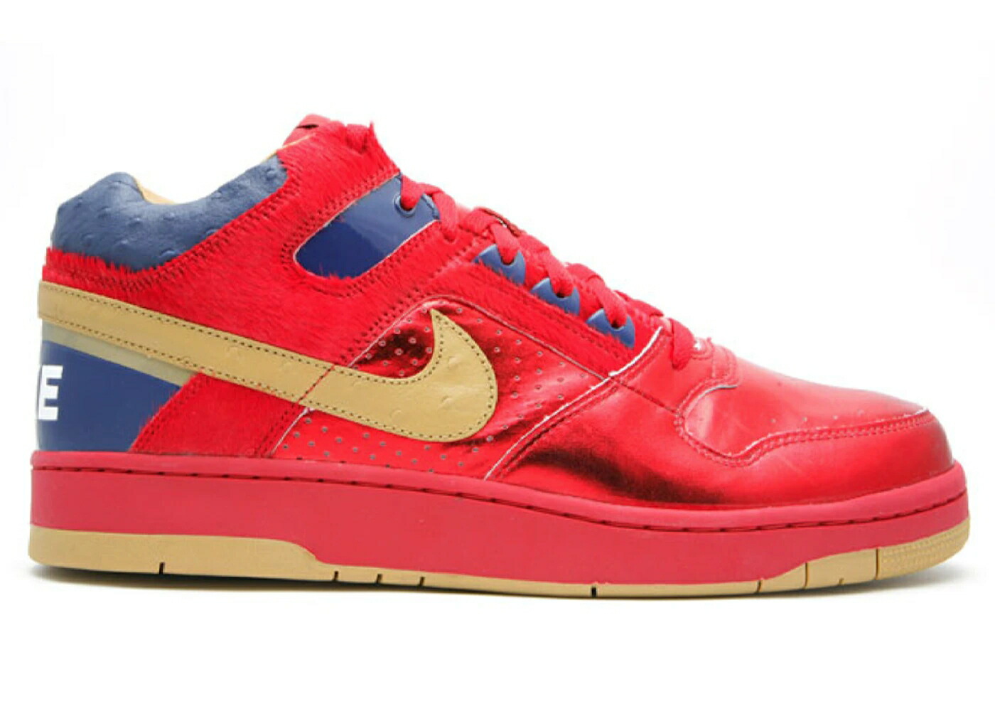 ナイキ ミッド 赤 赤いこと ゴールド スニーカー メンズ NIKE DELTA FORCE MID RED GOLD / VARSITY RED METALLIC GOLD BINARY