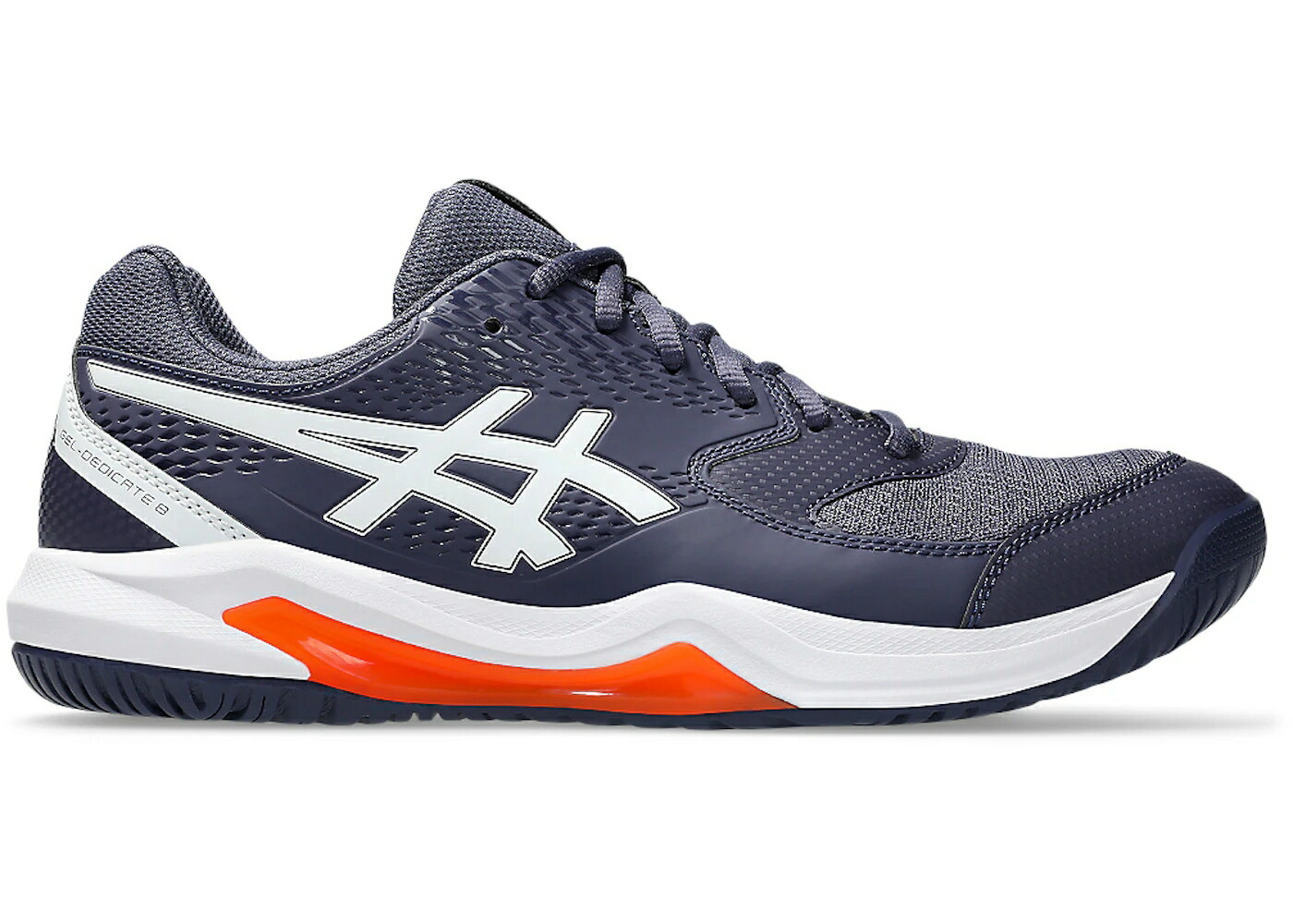 アシックス 藍色 インディゴ 白色 ホワイト スニーカー メンズ ASICS GEL-DEDICATE 8 INDIGO FOG WHITE / INDIGO FOG WHITE