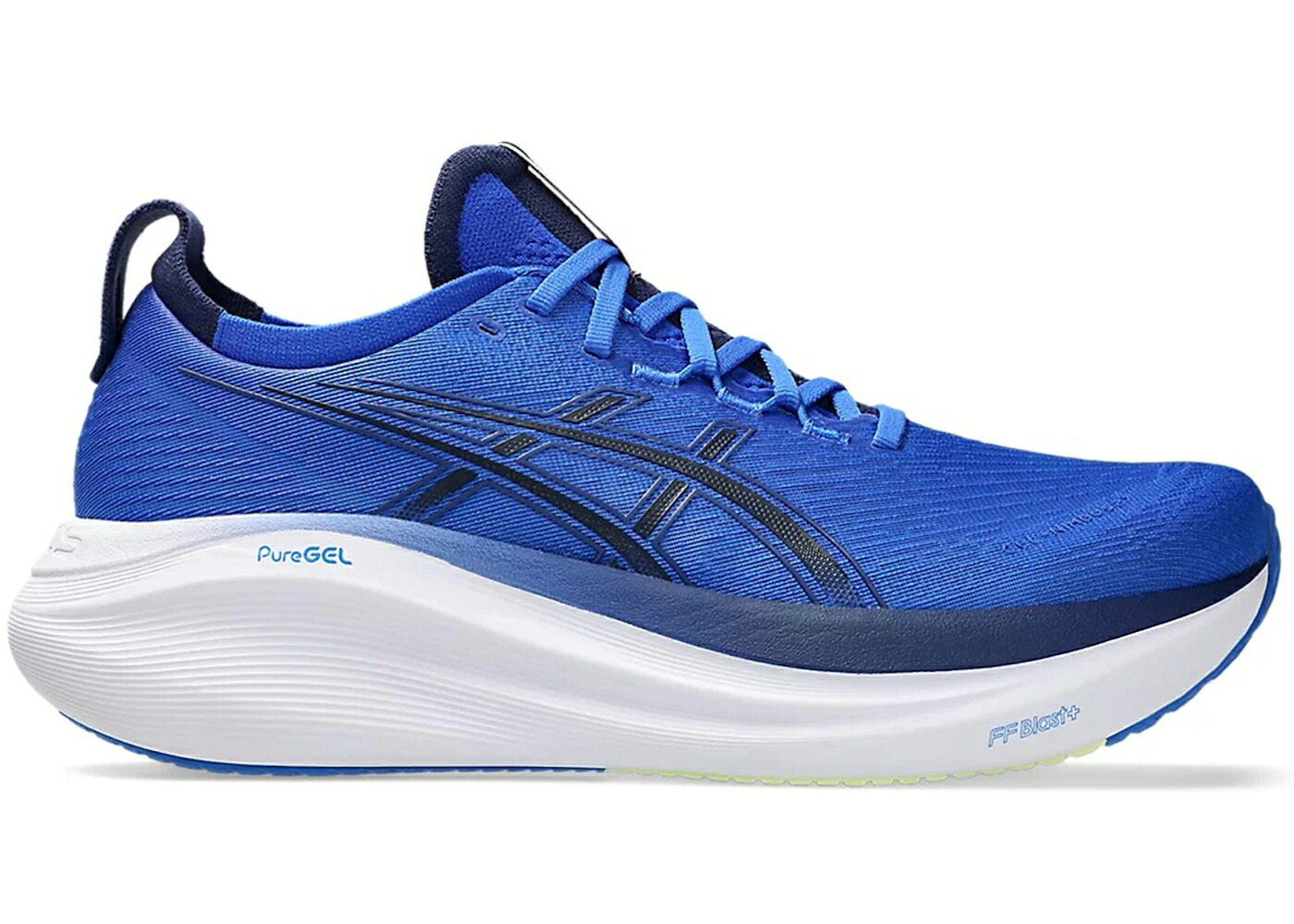 アシックス 青み 青色 藍色 インディゴ スニーカー メンズ ASICS GEL-NIMBUS 27 ILLUSION BLUE INDIGO / ILLUSION BLUE INDIGO BLUE