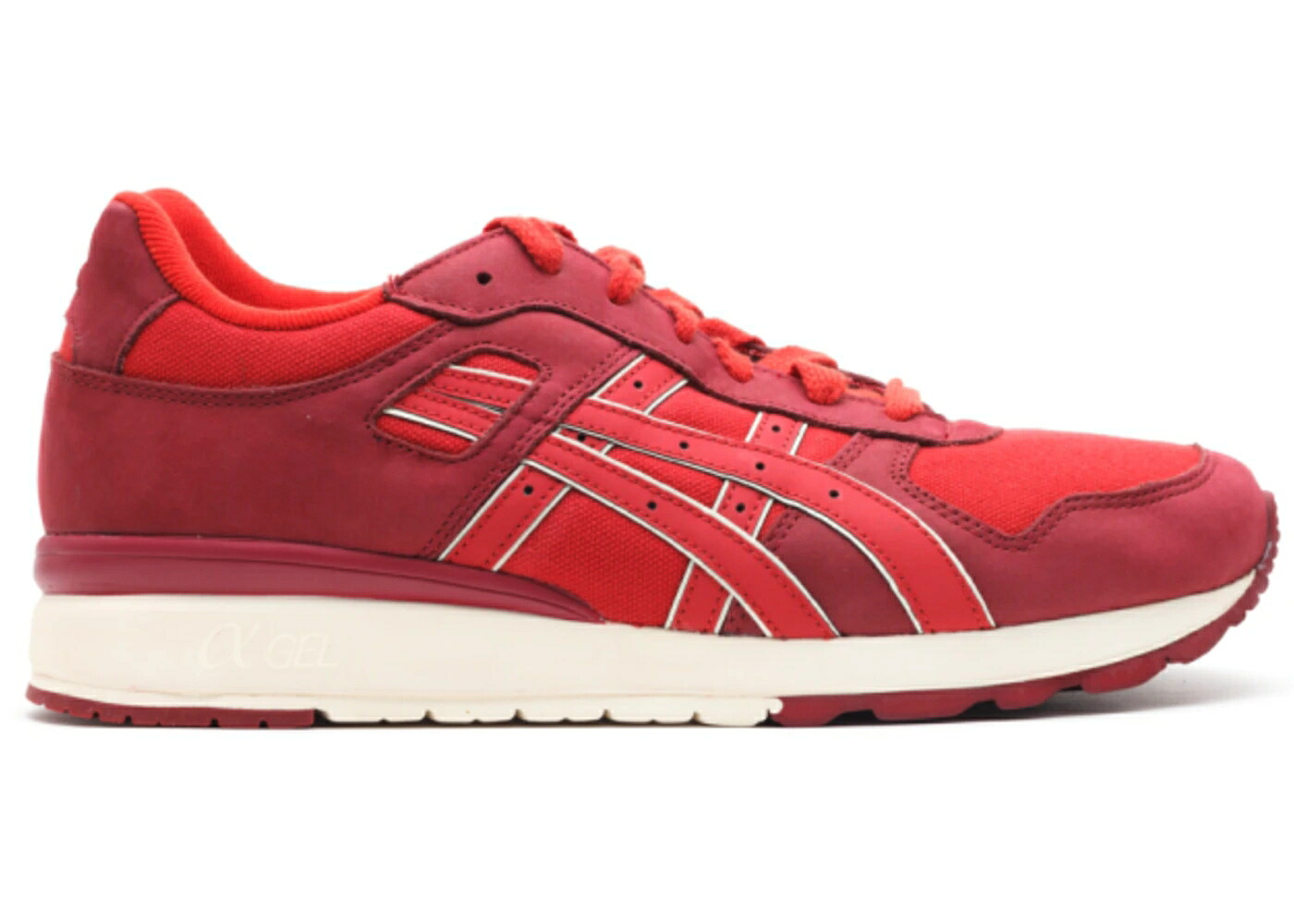 アシックス 赤 赤いこと ぶどう酒色 バーガンディー スニーカー メンズ ASICS GT-II HIGHS AND LOWS BRICK / RED BURGUNDY