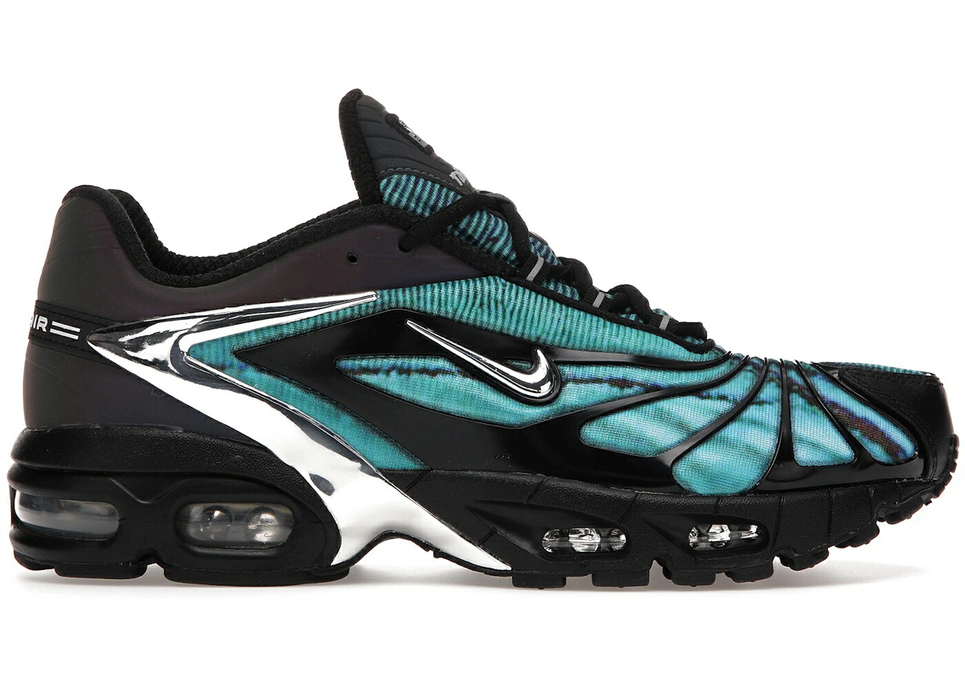 ナイキ マックス テイルウィンド 黒いこと 黒いこと 青み 青色 エアマックステイルウィンド スニーカー メンズ NIKE AIR MAX TAILWIND 5 SKEPTA / BLACK CHROME BRIGHT BLUE