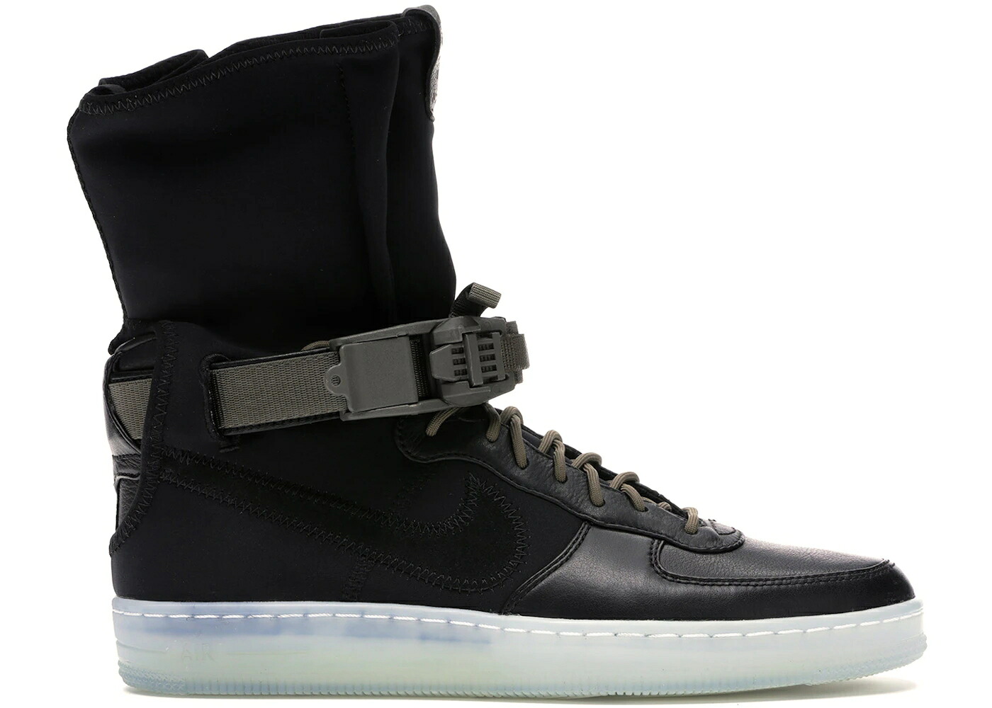 ナイキ 黒いこと 黒いこと オリーブ 空軍 スニーカー メンズ NIKE AIR FORCE 1 DOWNTOWN ACRONYM BLACK OLIVE / BLACK BLACK MEDIUM OLIVE