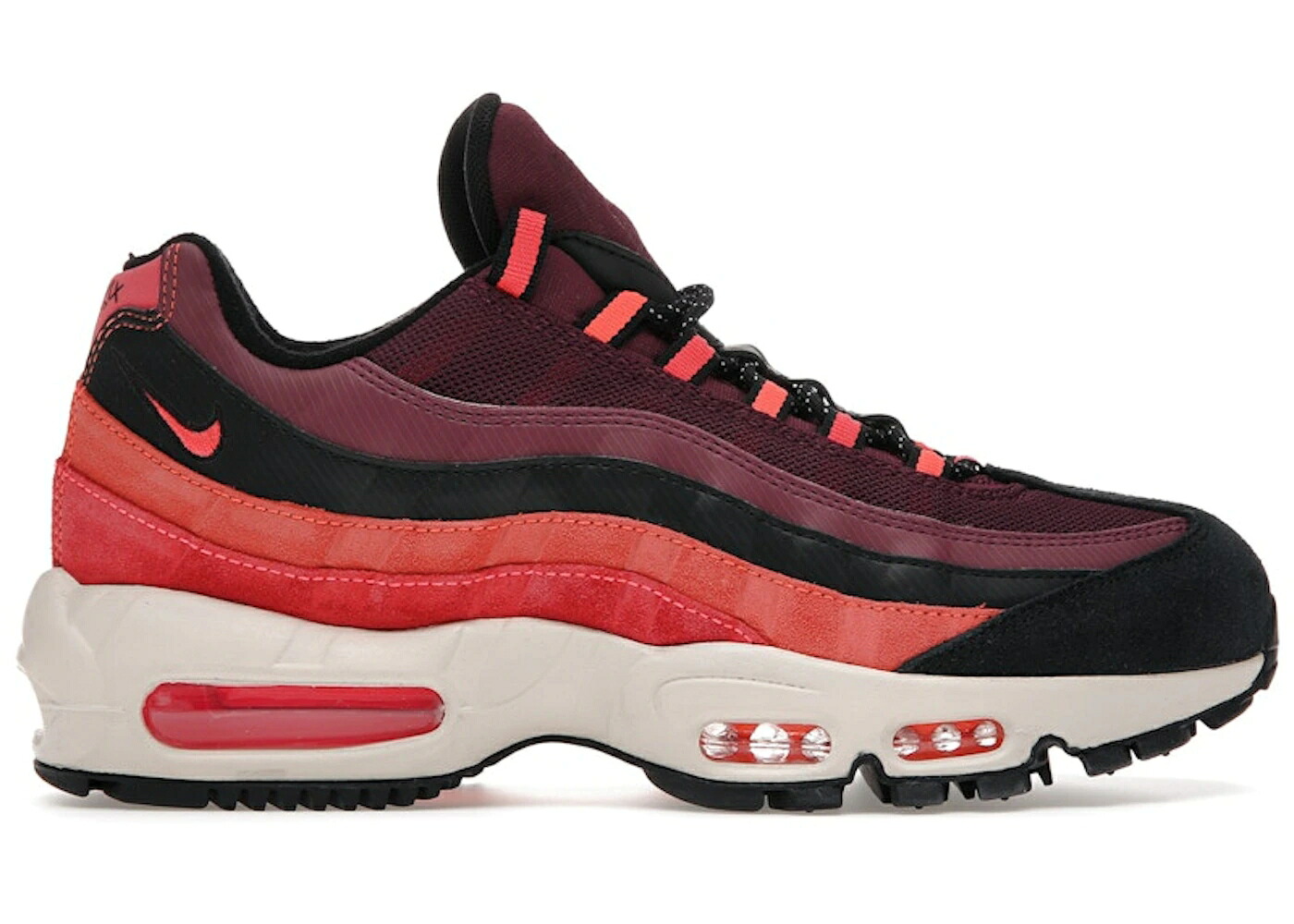 ナイキ マックス 赤 赤いこと 黒いこと 黒いこと クリムゾン エア湖マックス スニーカー メンズ NIKE AIR MAX 95 UTILITY VILLAIN RED / VILLAIN RED BLACK HYPER CRIMSON
