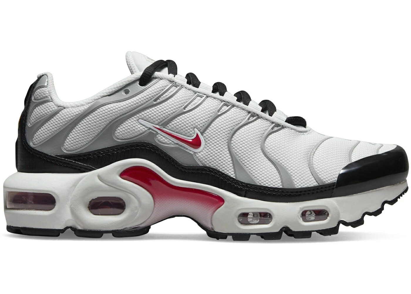 ナイキ マックス 灰色 グレー 黒色 ブラック 赤 レッド エアマックスプラス ジュニア キッズ NIKE AIR MAX PLUS PHOTON DUST PARTICLE GREY BLACK VARSITY RED (GS) / PHOTON DUST PARTICLE GREY BLACK ベビー マタニ