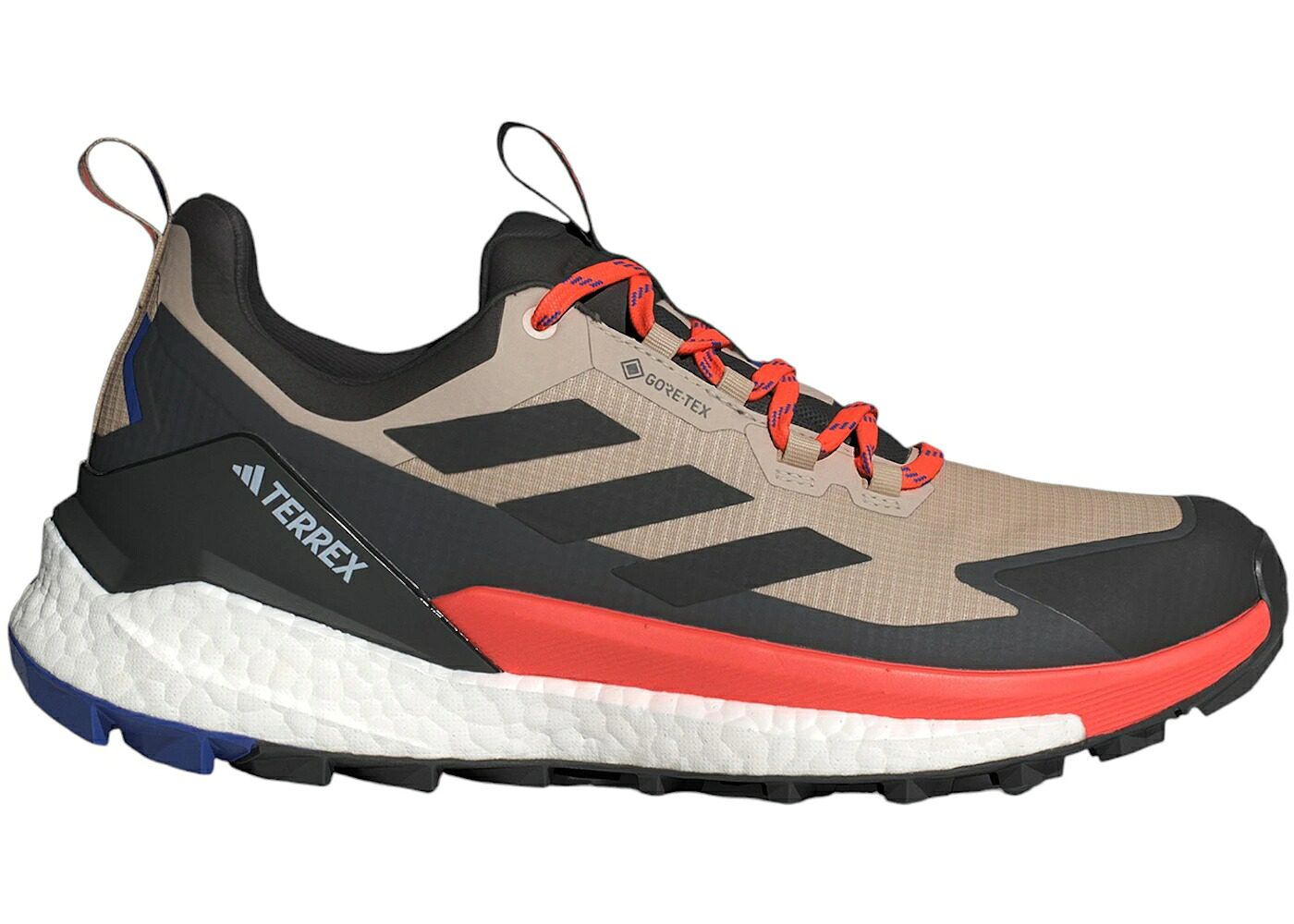 アディダス フリー ゴアテックス ベージュ 黒色 ブラック インパクト 橙 オレンジ コア 2.0 スニーカー メンズ ADIDAS TERREX FREE HIKER LOW GORE-TEX WONDER BEIGE BLACK SEMI IMPACT ORANGE / WONDER BEIGE CORE BLACK S
