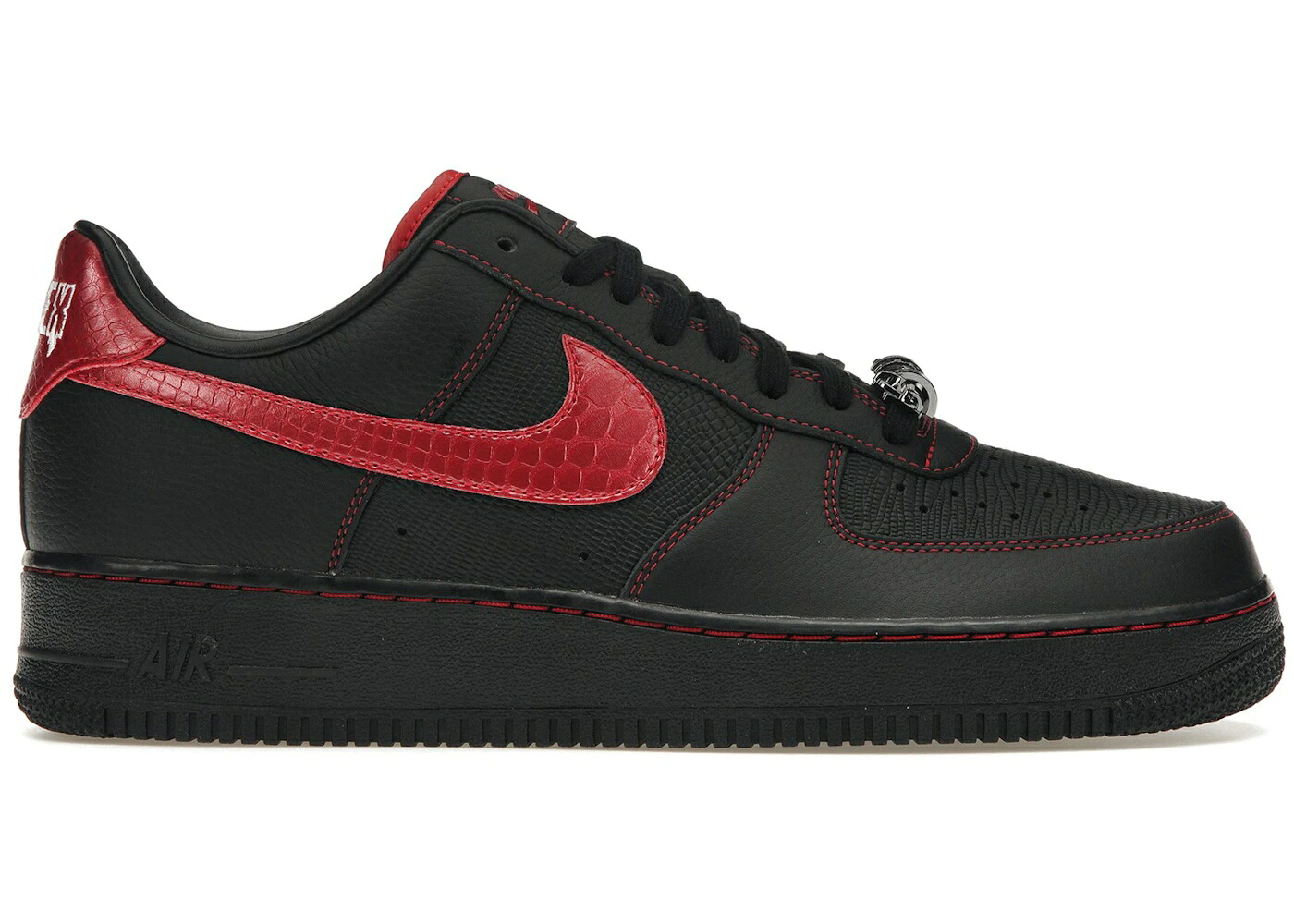 ナイキ 黒いこと 黒いこと 赤 赤いこと 空軍 スニーカー メンズ NIKE AIR FORCE 1 LOW RTFKT CLONE X DEMON (EDITION OF 953) / BLACK UNIVERSITY RED BLACK