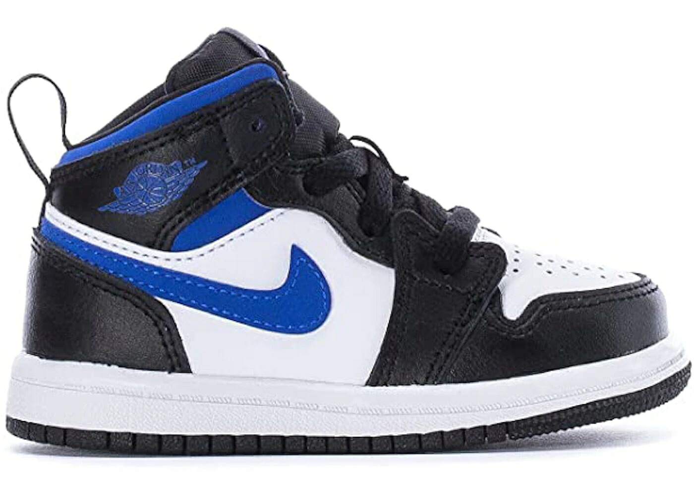 ナイキ ジョーダン ミッド 青色 ブルー 黒色 ブラック 白色 ホワイト ジュニア キッズ JORDAN 1 MID RACER BLUE (TD) / BLACK RACER BLUE WHITE