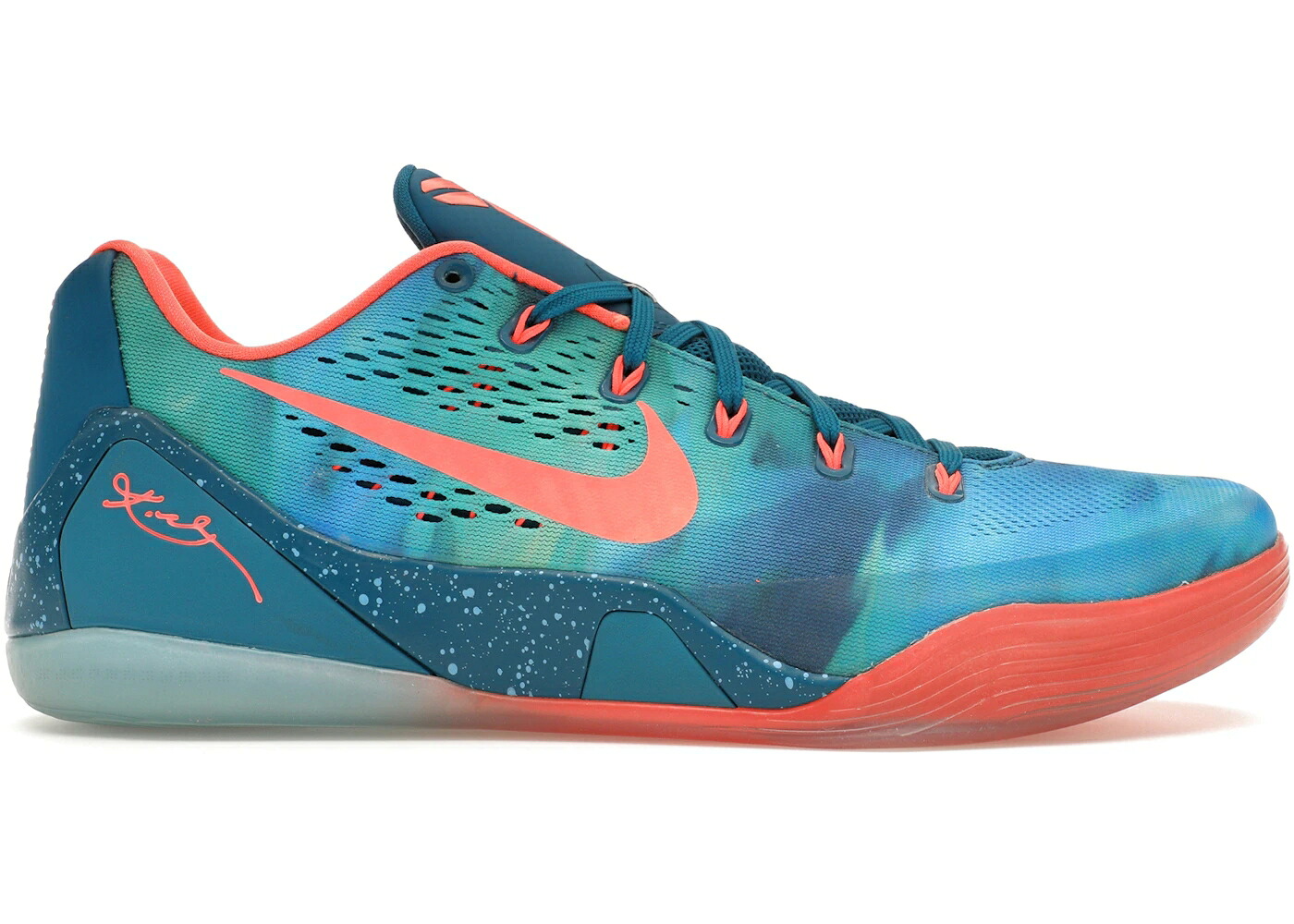 ナイキ コービー ジャム 緑 グリーン スニーカー メンズ NIKE KOBE 9 PEACH JAM / GREEN ABYSS BRIGHT MANGO VVD BL