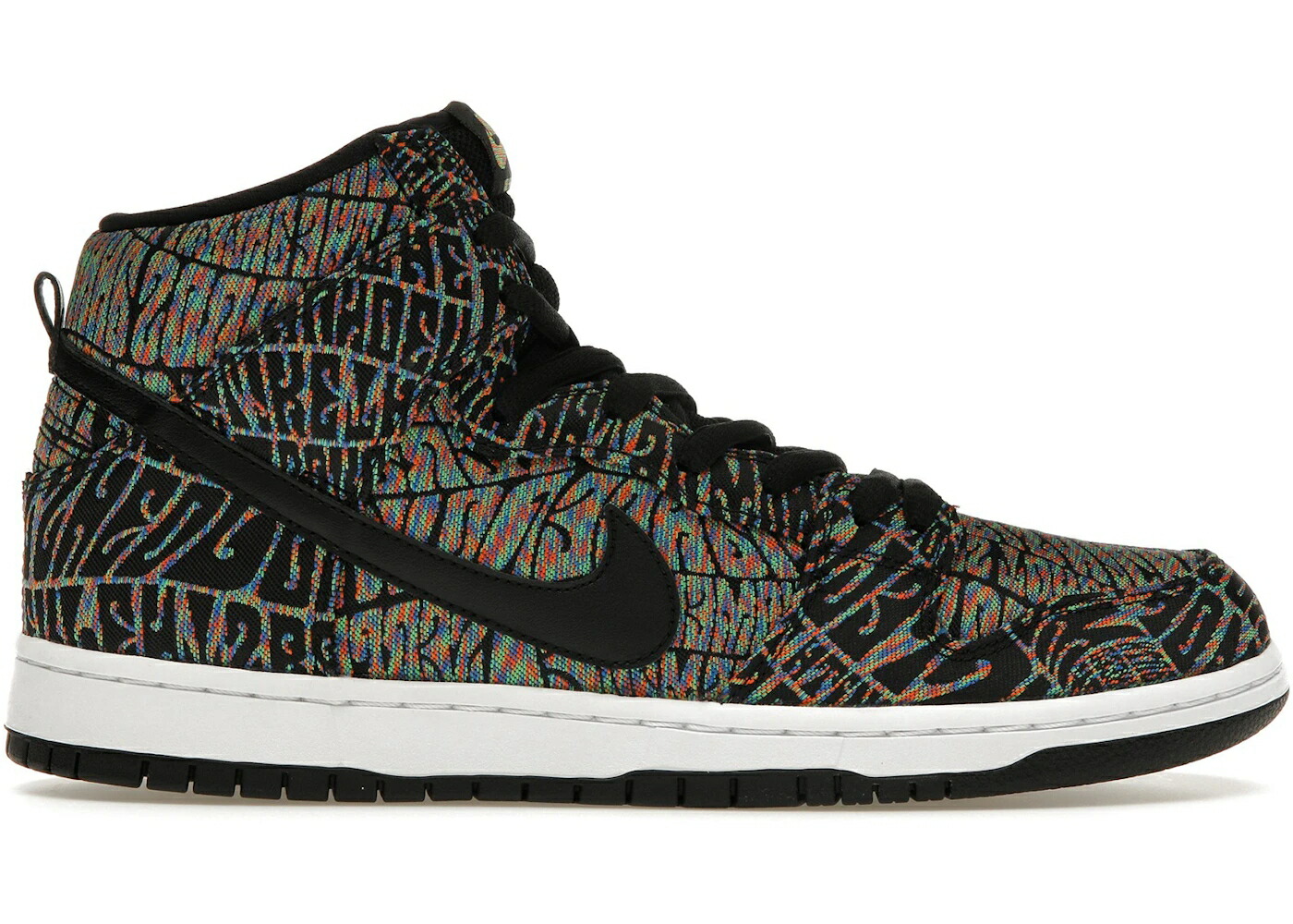 ナイキ エスビー ダンク ハイ 黒色 ブラック 虹色 レインボー 白色 ホワイト ダンクハイ スニーカー メンズ NIKE SB DUNK HIGH TRIPPER PACK / BLACK RAINBOW WHITE BLACK