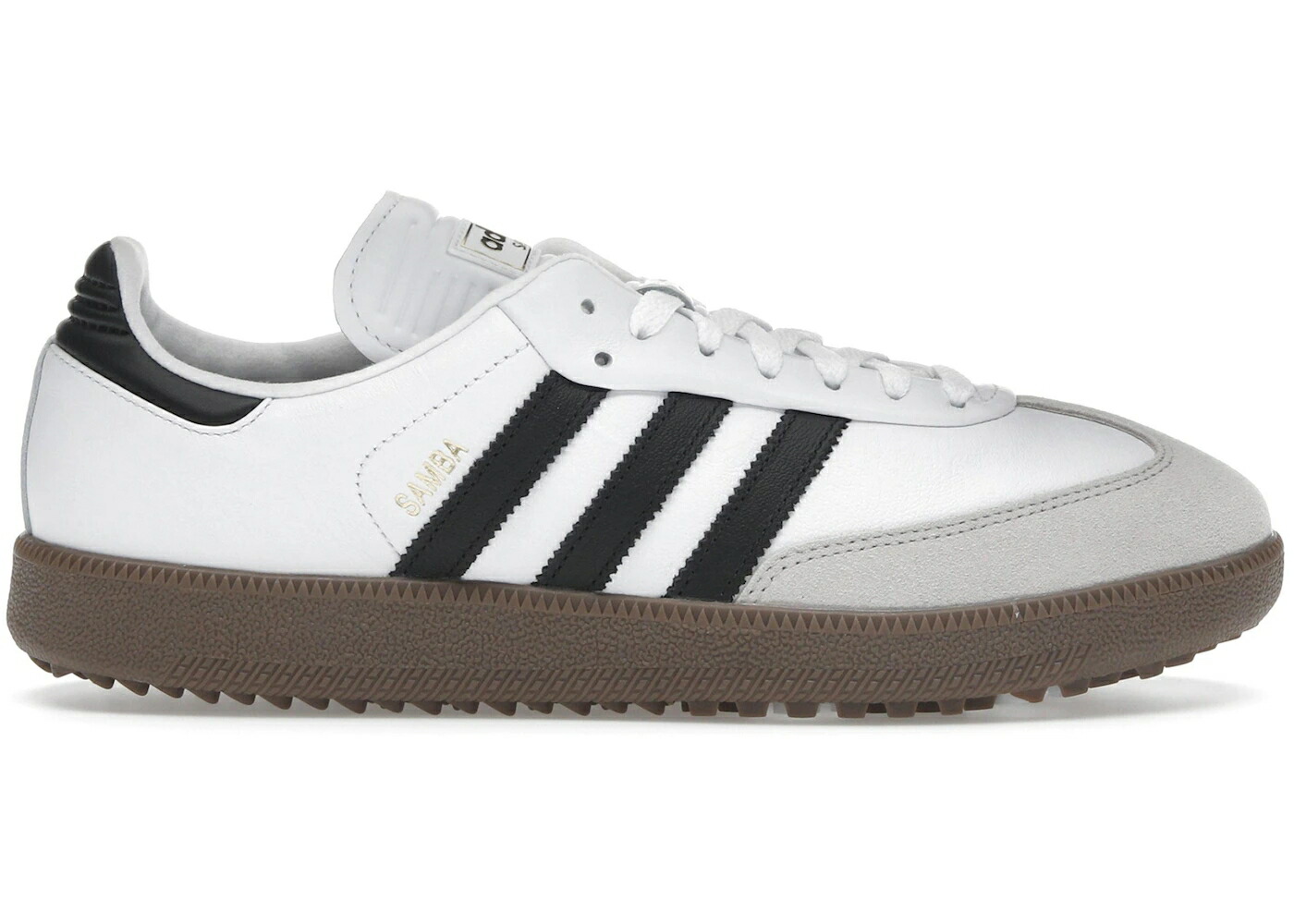 アディダス サンバ ゴルフ 白色 ホワイト コア 黒色 ブラック スニーカー メンズ ADIDAS SAMBA SPIKELESS GOLF CLOUD WHITE CORE BLACK GUM / CLOUD WHITE CORE BLACK GUM