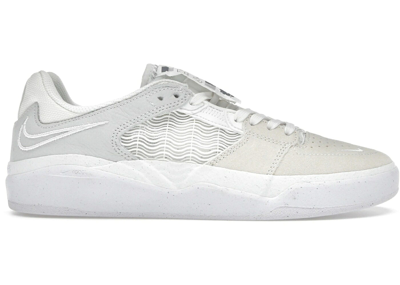 ナイキ エスビー プレミアム 白色 ホワイト スニーカー メンズ NIKE SB ISHOD WAIR PREMIUM WARNING LABEL SUMMIT WHITE / SUMMIT WHITE SUMMIT WHITE