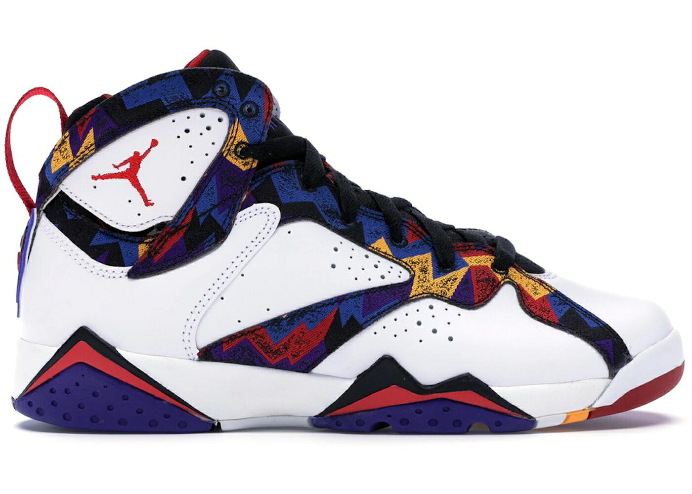 ナイキ ジョーダン ネット 白色 ホワイト 赤 レッド 黒色 ブラック ジュニア キッズ JORDAN 7 RETRO NOTHING BUT NET (GS) / WHITE UNIVERSITY RED BLACK ベビー マタニティ スニーカー｜スニケス