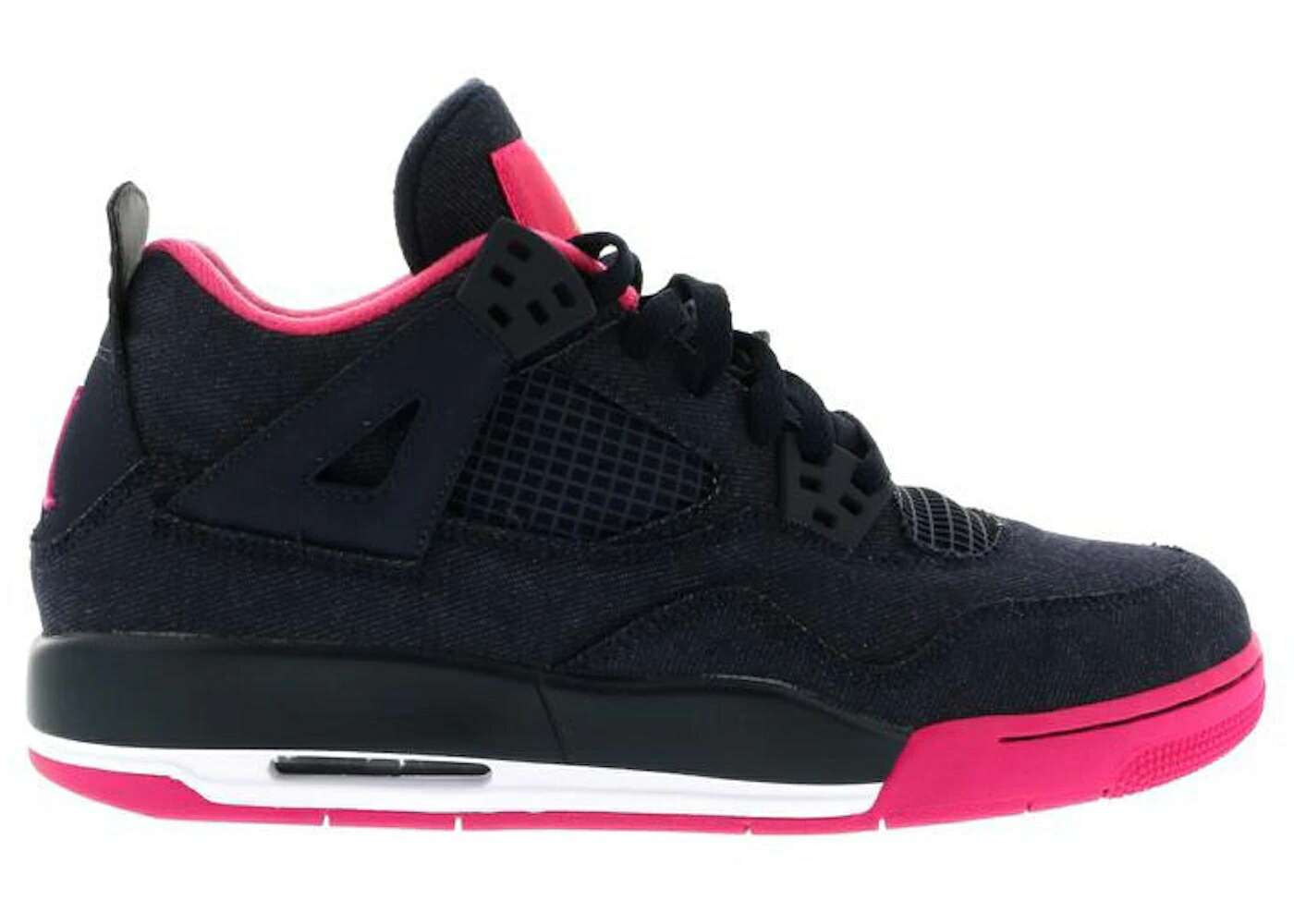 ナイキ ジョーダン ジーンズ さくら色 白いこと 白いこと お坊っちゃん キッズ JORDAN 4 RETRO DENIM (GS) / DARK OBSIDIAN VIVID PINK WHITE もの言う花 マタニティ スニーカー