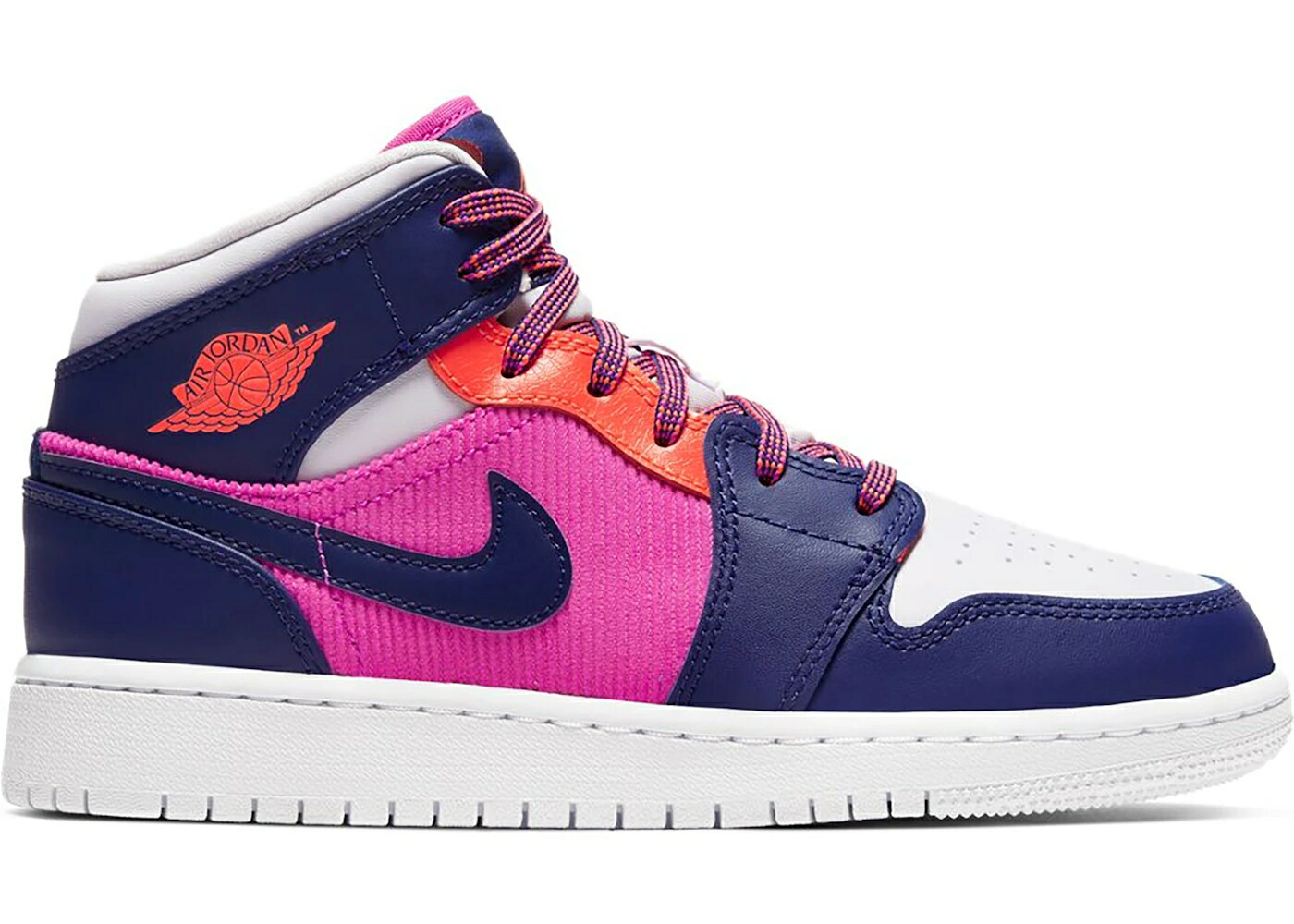 ナイキ ジョーダン ミッド 火の手 さくら色 お坊っちゃん キッズ JORDAN 1 MID FIRE PINK BARELY GRAPE (GS) / FIRE PINK BARELY GRAPE HYPER もの言う花 マタニティ スニーカー