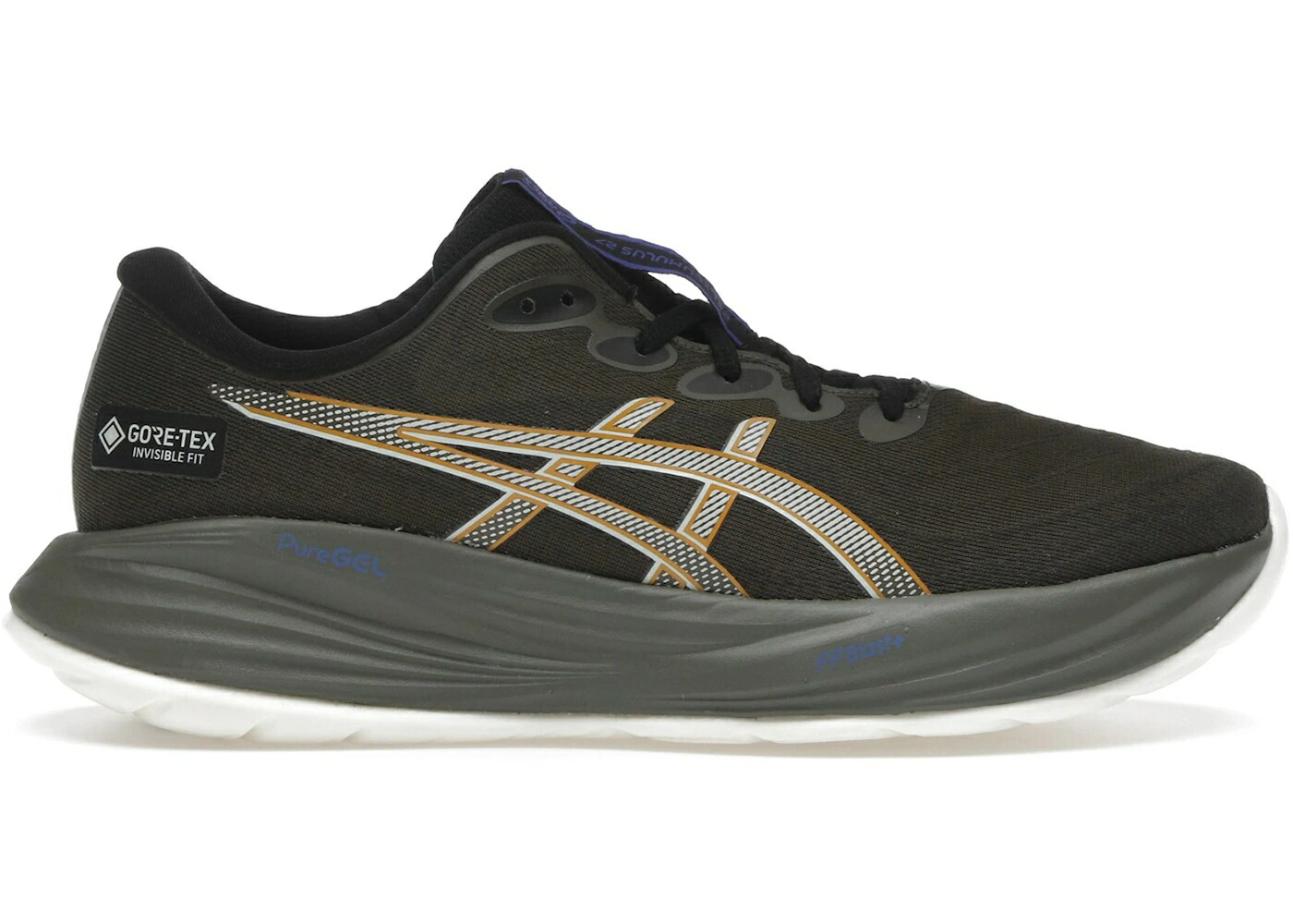 アシックス ゴアテックス 茶色 ブラウン 緑 グリーン スニーカー メンズ ASICS GEL-CUMULUS 27 GORE-TEX BROWN STONE WHISPER GREEN / BROWN STONE WHISPER GREEN