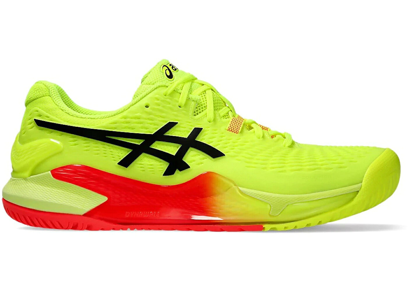 アシックス 黄色 イエロー 黒色 ブラック スニーカー メンズ ASICS GEL-RESOLUTION 9 PARIS / SAFETY YELLOW BLACK