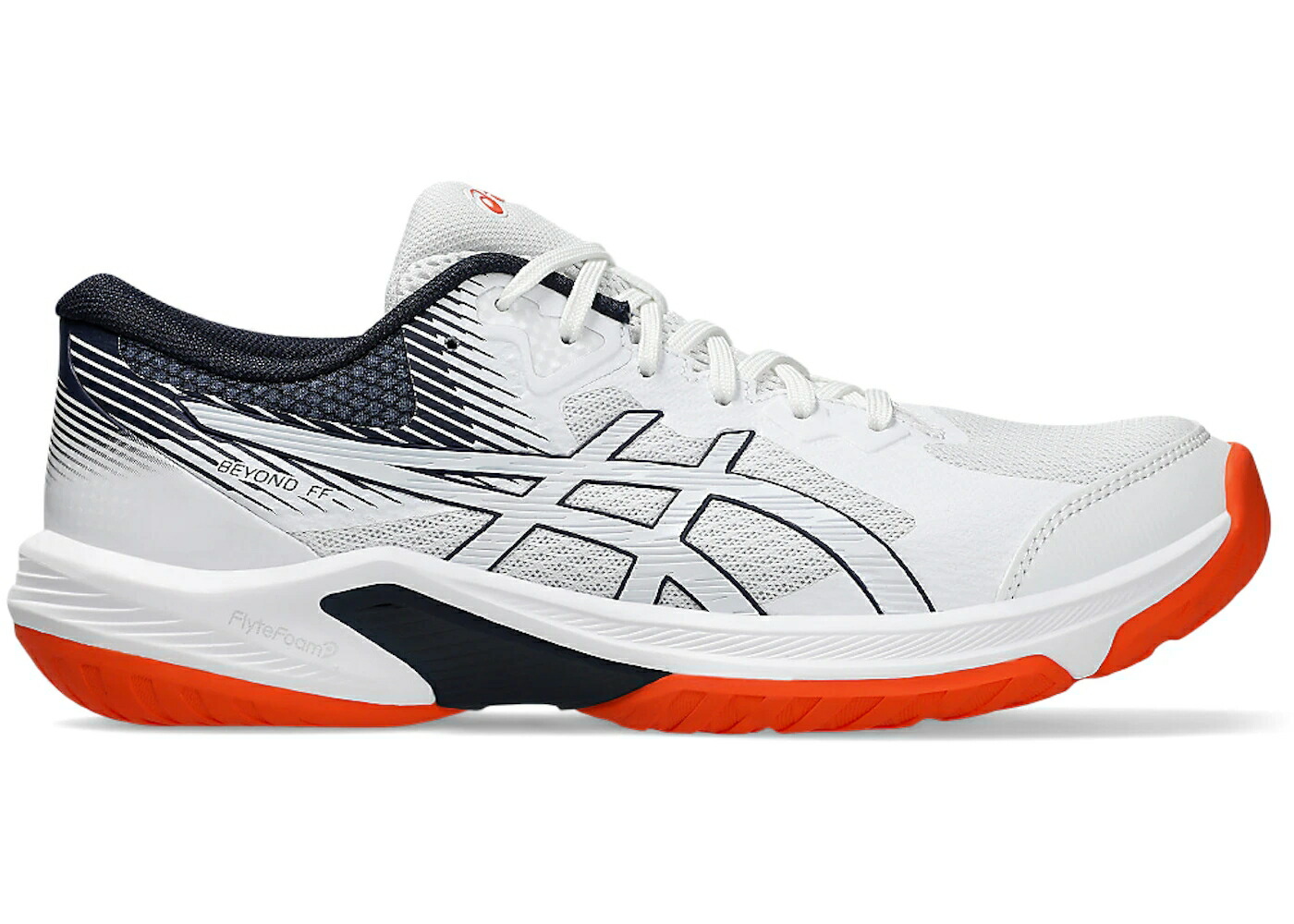 アシックス 白色 ホワイト スニーカー メンズ ASICS BEYOND FF WHITE MIDNIGHT / WHITE MIDNIGHT