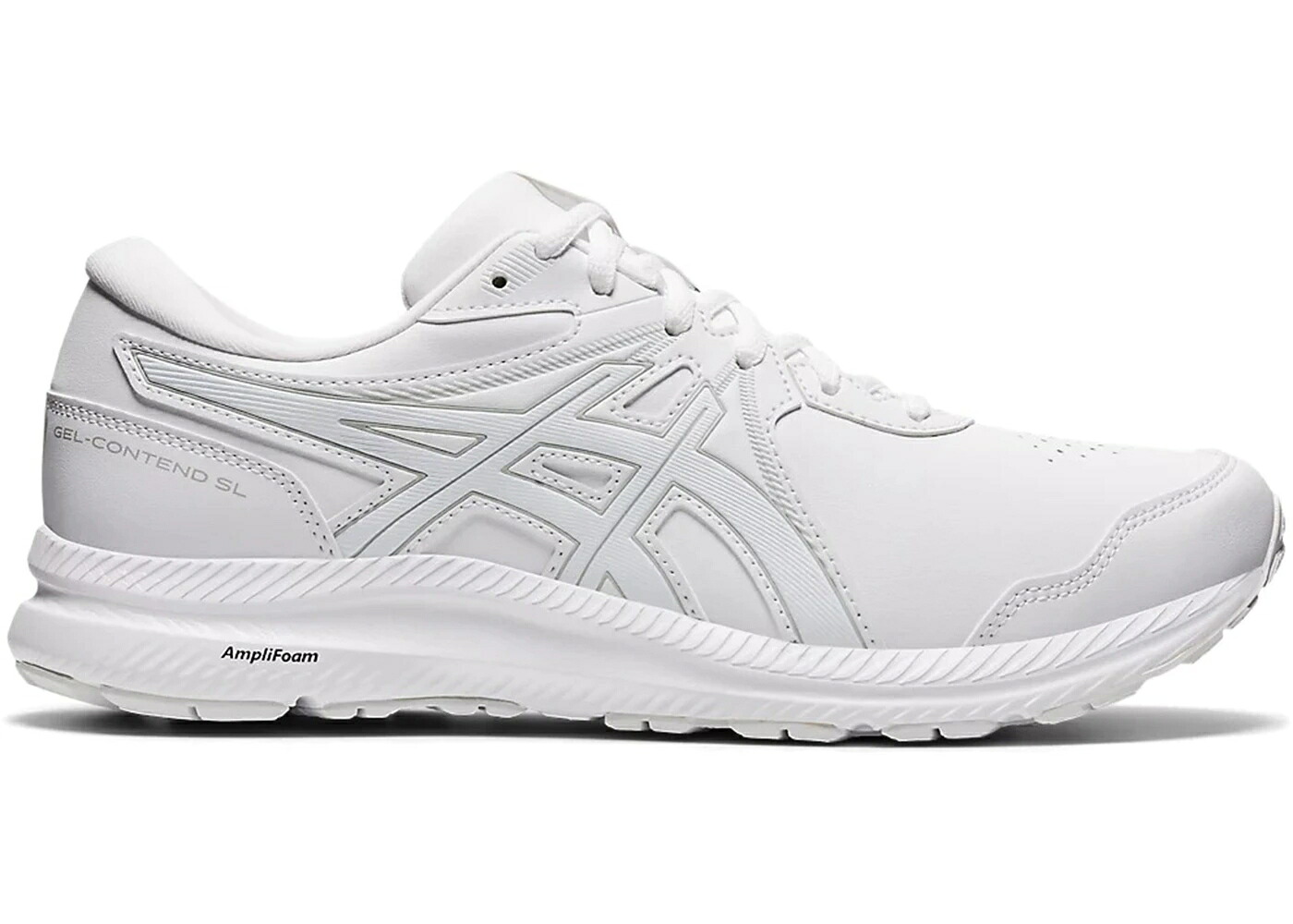 アシックス 白色 ホワイト 灰色 グレー スニーカー メンズ ASICS GEL-CONTEND SL WHITE GREY / WHITE WHITE