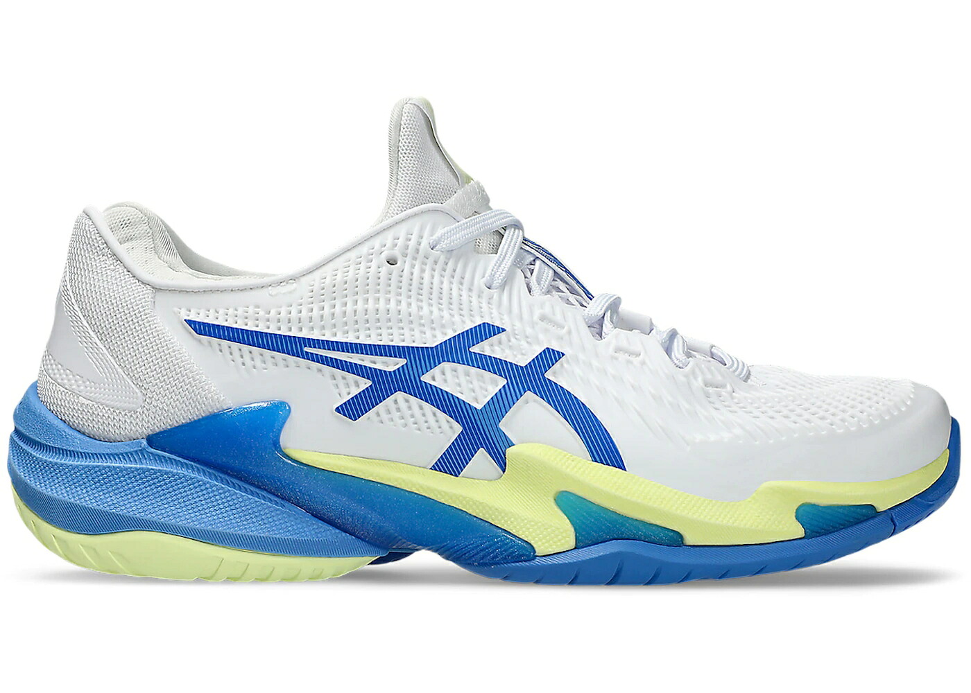 アシックス 厚地の外套 白いこと 白いこと 青み 青色 WOMEN\u0027S スニーカー レディース ASICS COURT FF 3 WHITE ILLUSION BLUE (WOMEN\u0027S) / WHITE ILLUSION BLUE