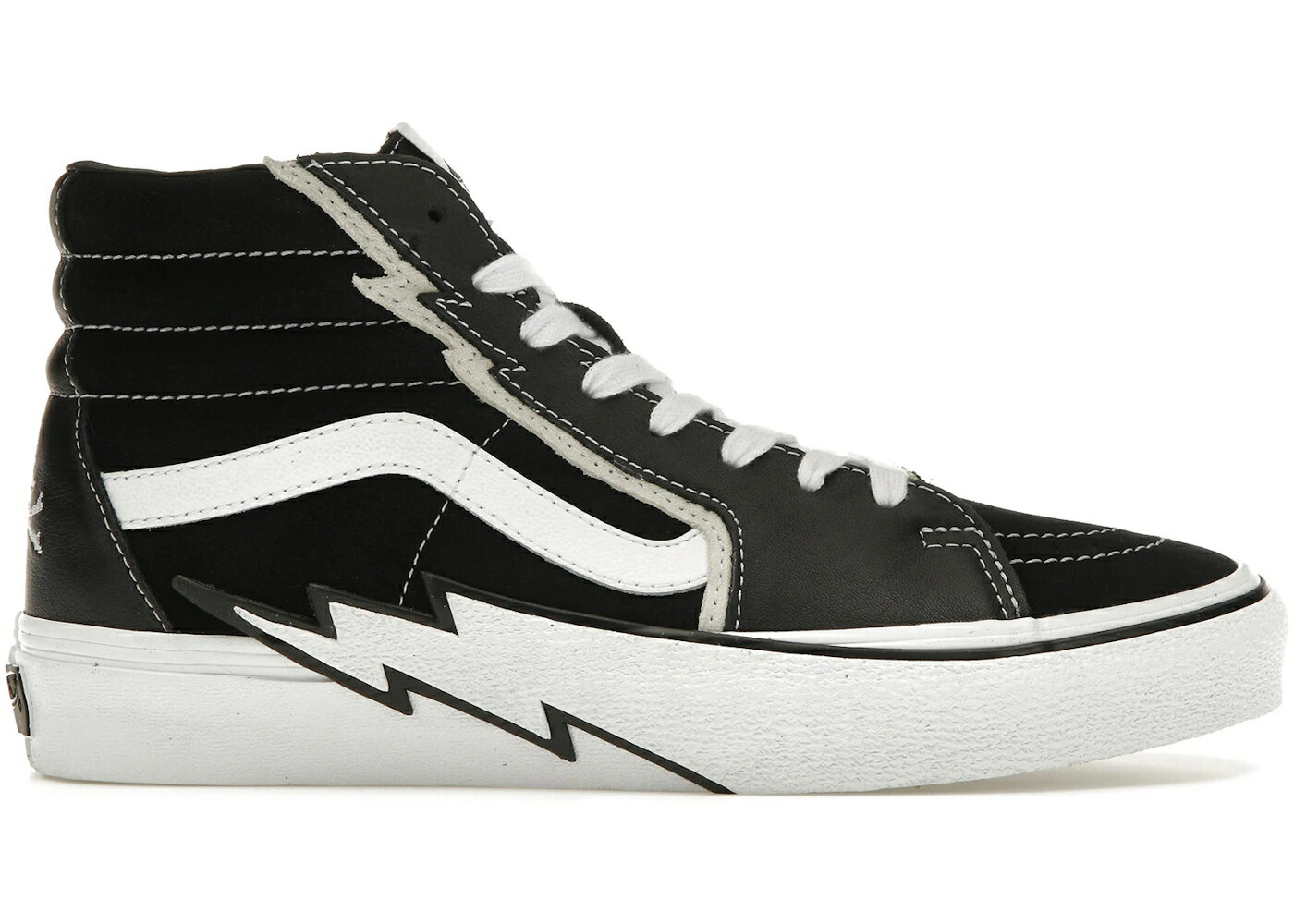 ヴァンズ バンズ ボルト 黒色 ブラック 白色 ホワイト スケート ハイ スニーカー メンズ VANS VAULT SK8 HI BOLT LX MASTERMIND WORLD / BLACK WHITE