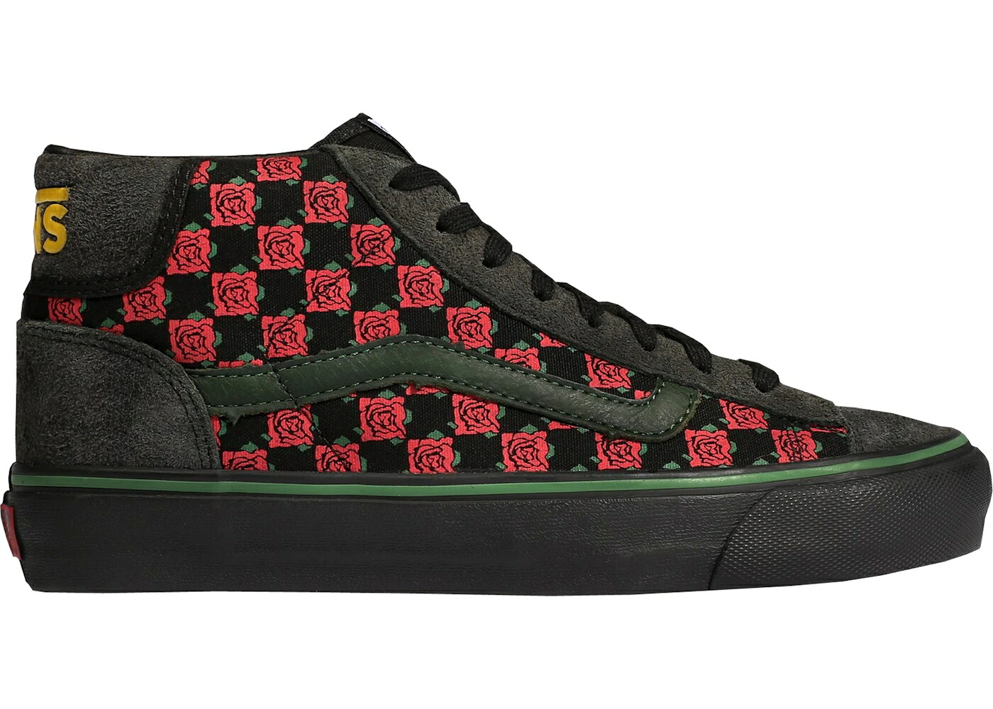 ヴァンズ バンズ ミッド 黒色 ブラック 赤 レッド スニーカー メンズ VANS MID SKOOL BODEGA SUB ROSA BLACK / BLACK GARNET RED|スニケス