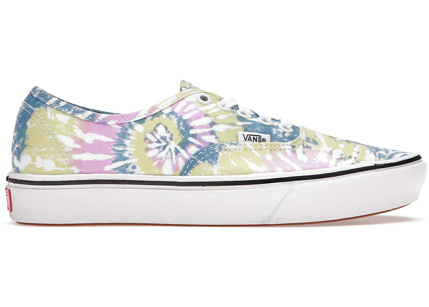 ヴァンズ バンズ オーセンティック 白色 ホワイト スニーカー メンズ VANS COMFYCUSH AUTHENTIC TIE-DYE / ORCHID TRUE WHITE|スニケス